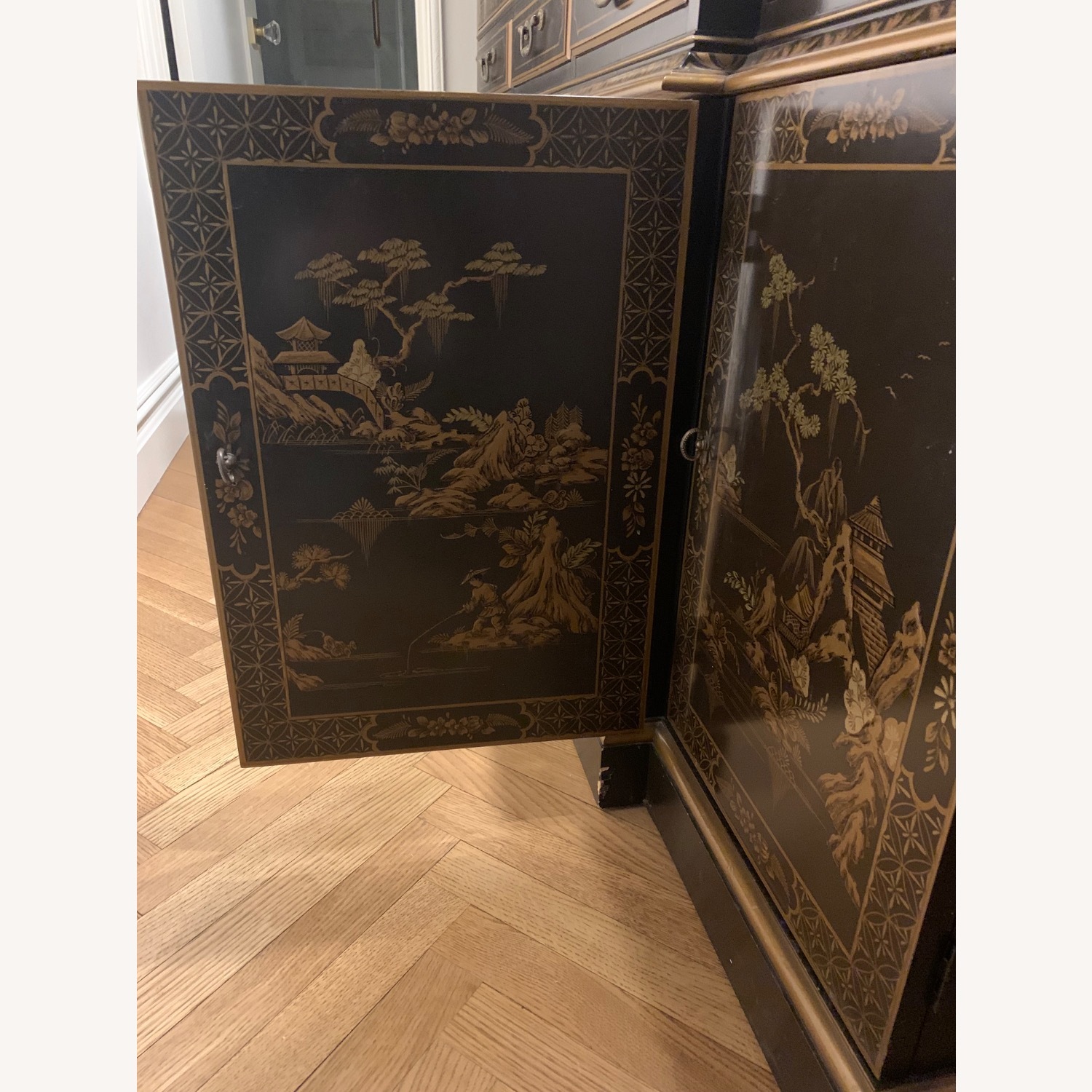 Chinoiserie Lighted Storage Cabinet - image-4