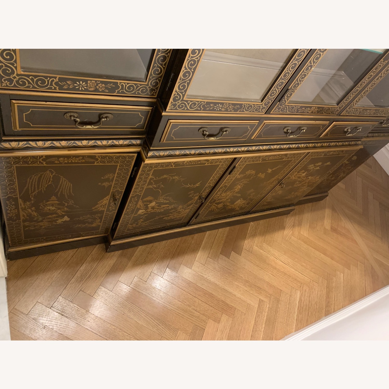 Chinoiserie Lighted Storage Cabinet - image-3