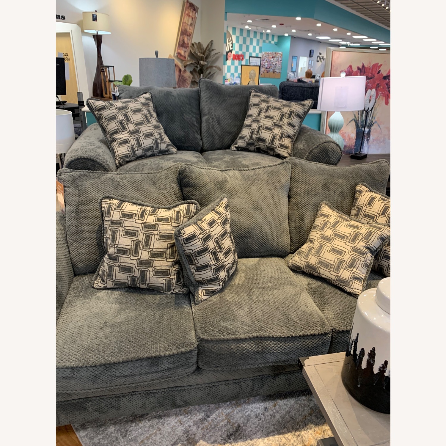 Loveseat with Foot Rest - image-3