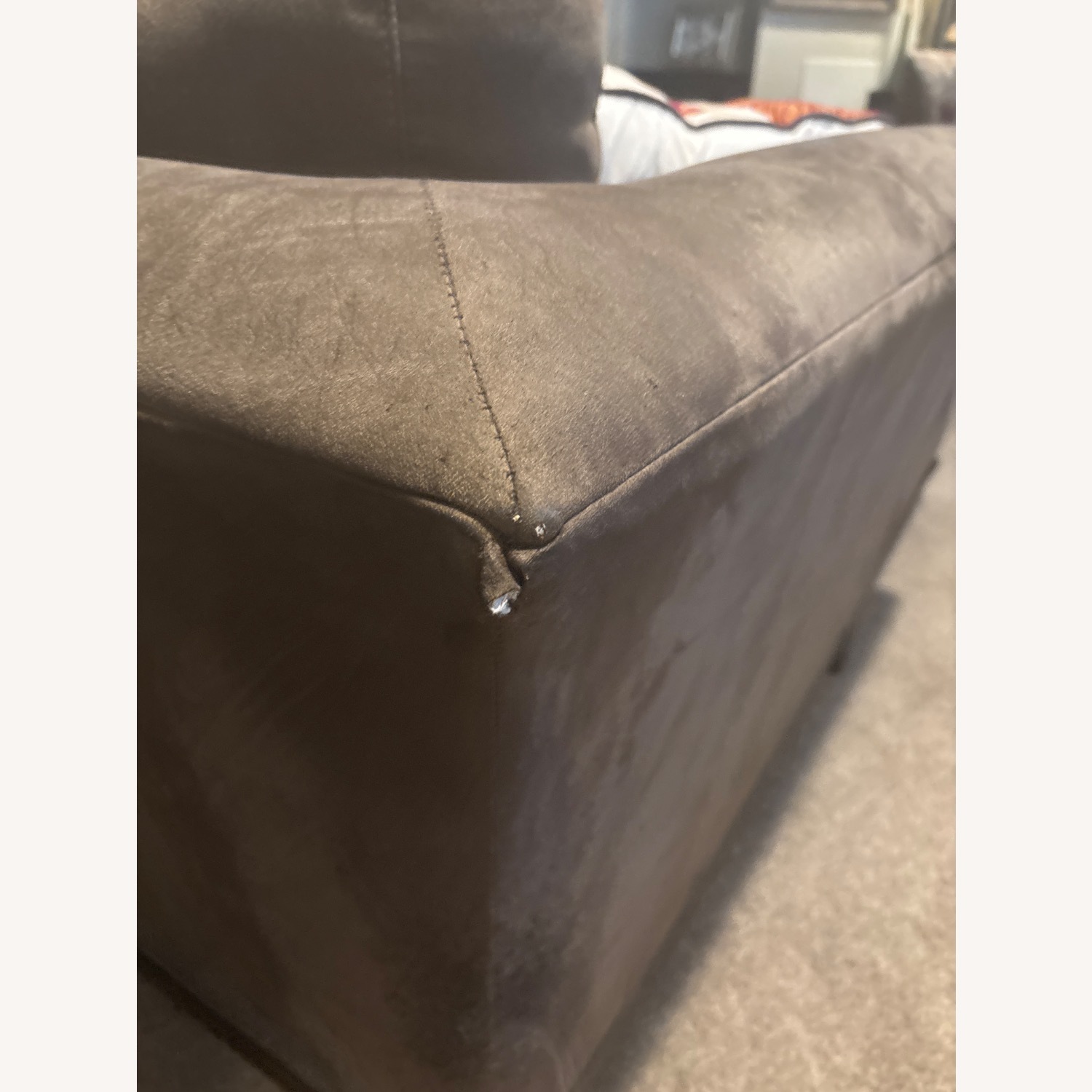 Ethan Allen Large Chair and Ottoman - image-3