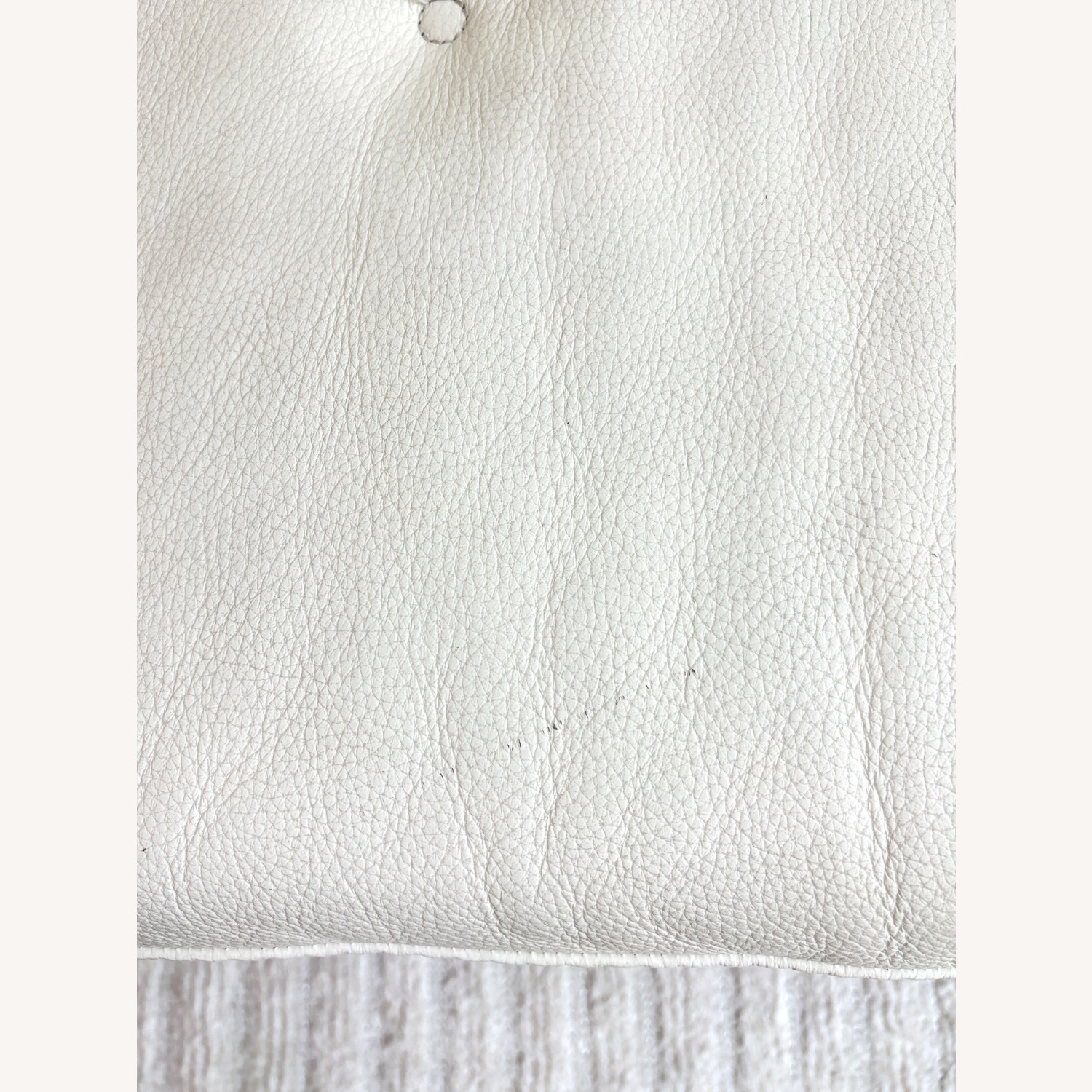 Roche Bobois White Leather Sofa - image-9