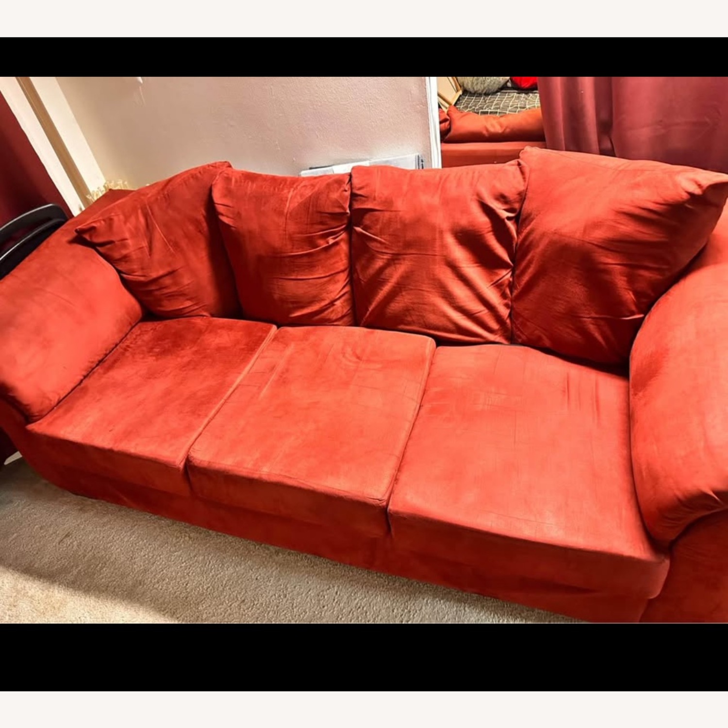 3 Seater Sofa with Hard Cushion - image-1