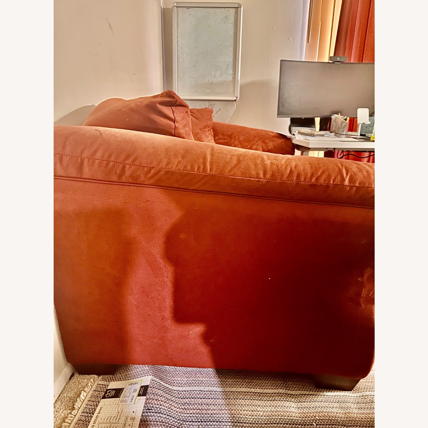 2 Seater Red Sofa - image-3