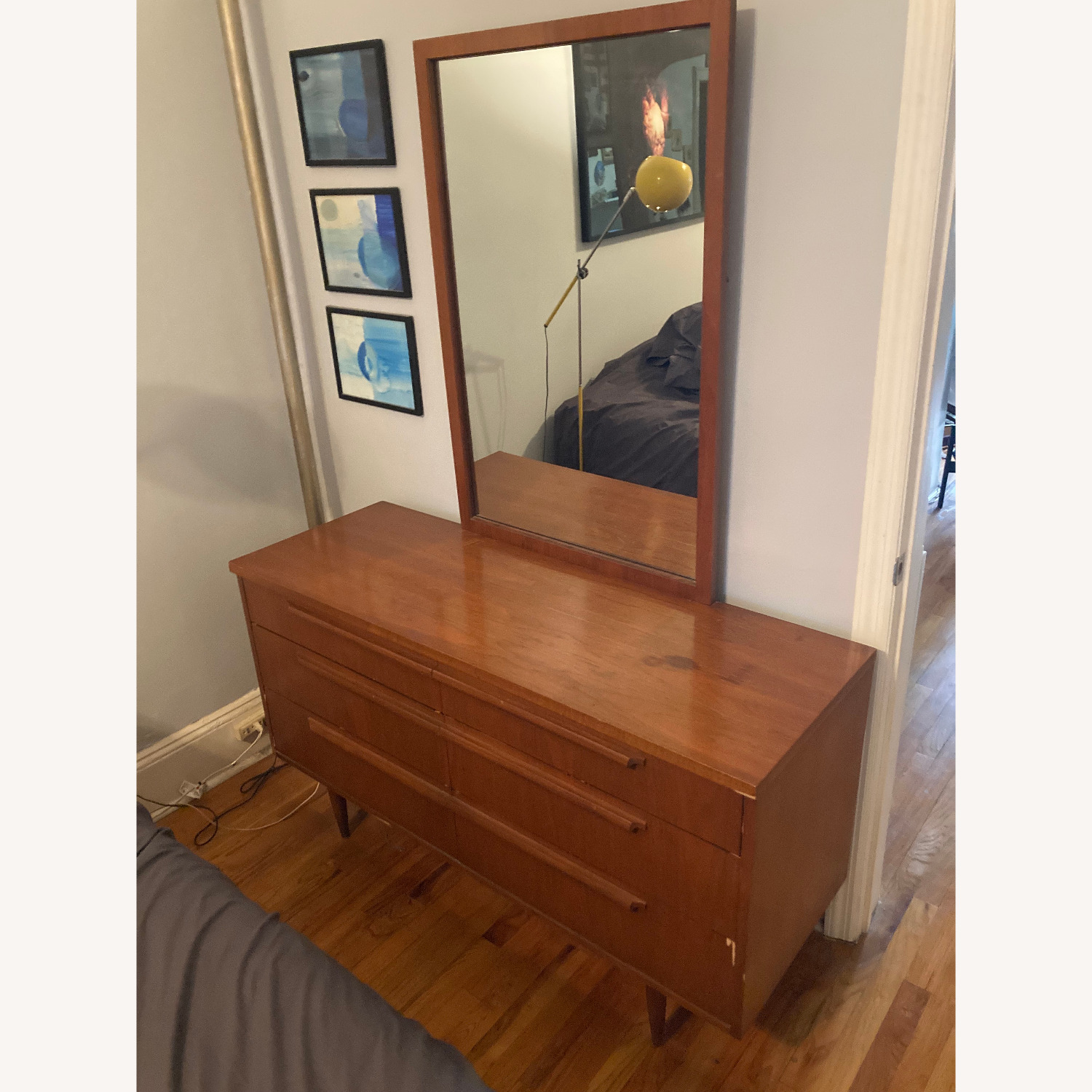 Mid-Century Modern Dresser with Mirror - image-1