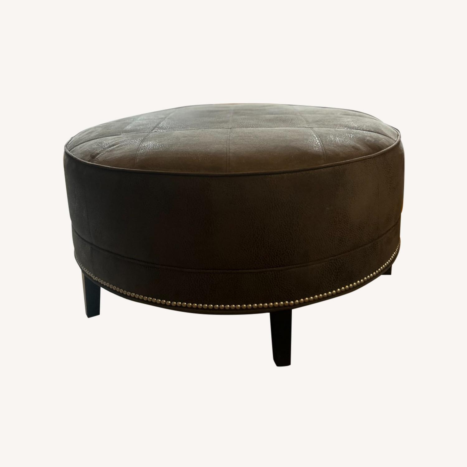 Ethan Allen Ottoman - image-0