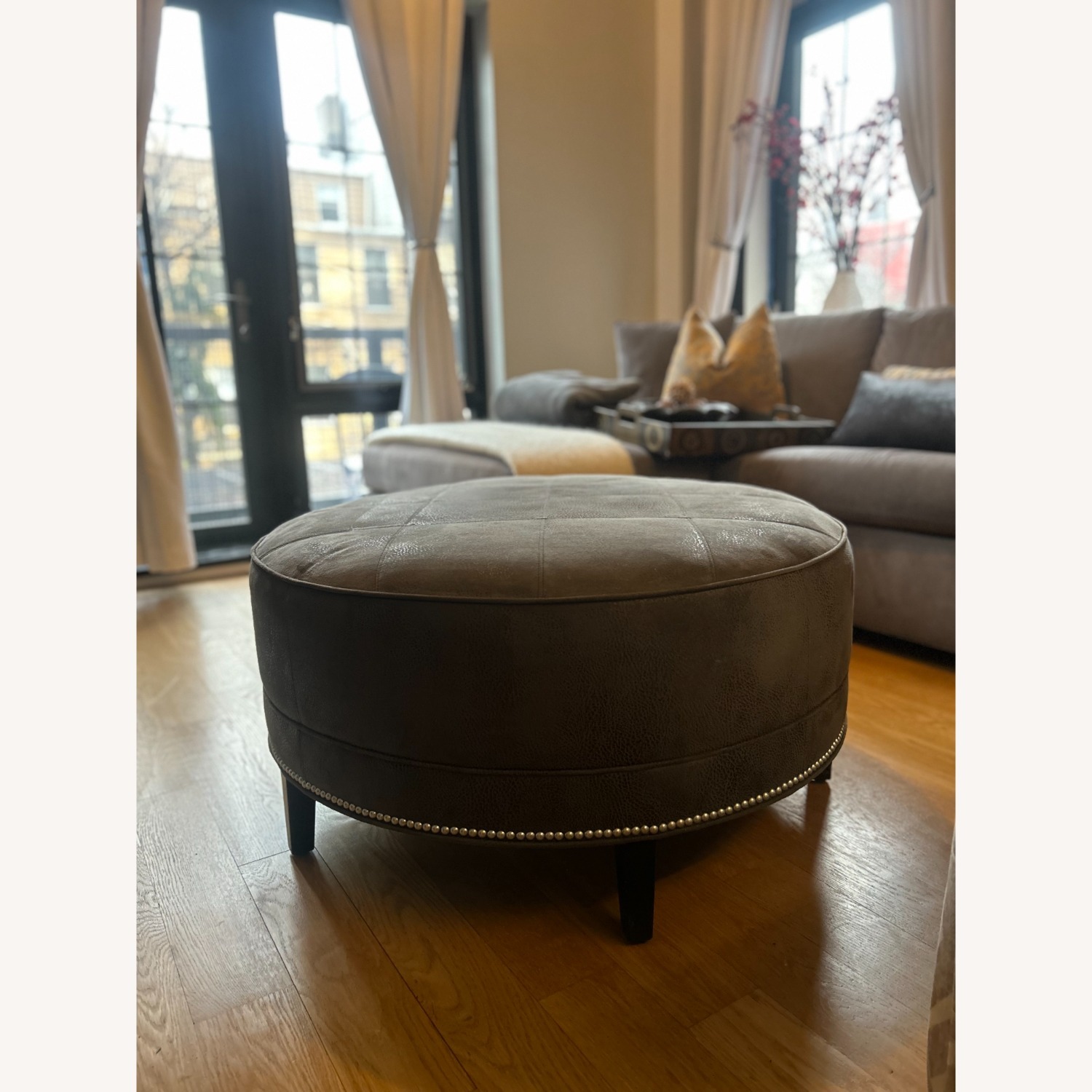 Ethan Allen Ottoman - image-2