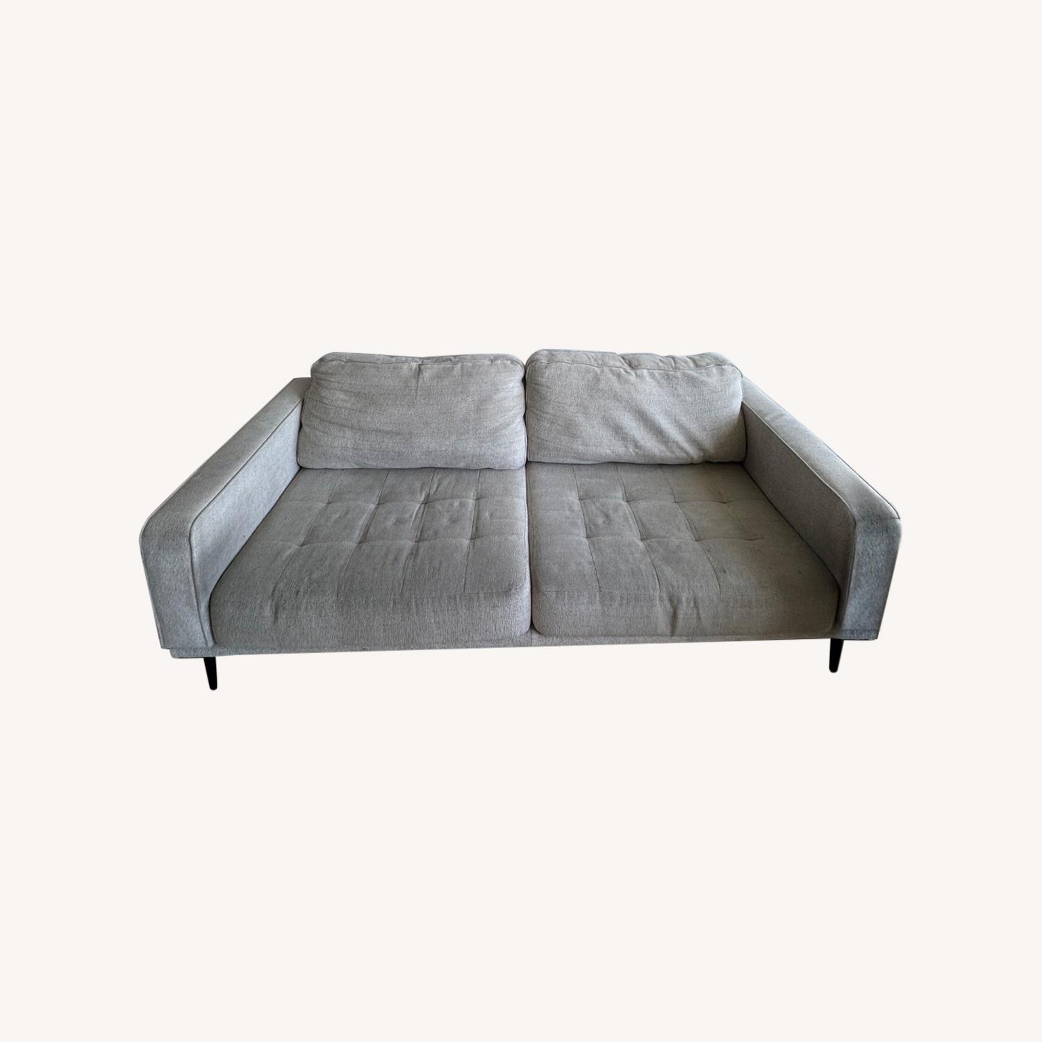 White Fabric Sofa - image-0