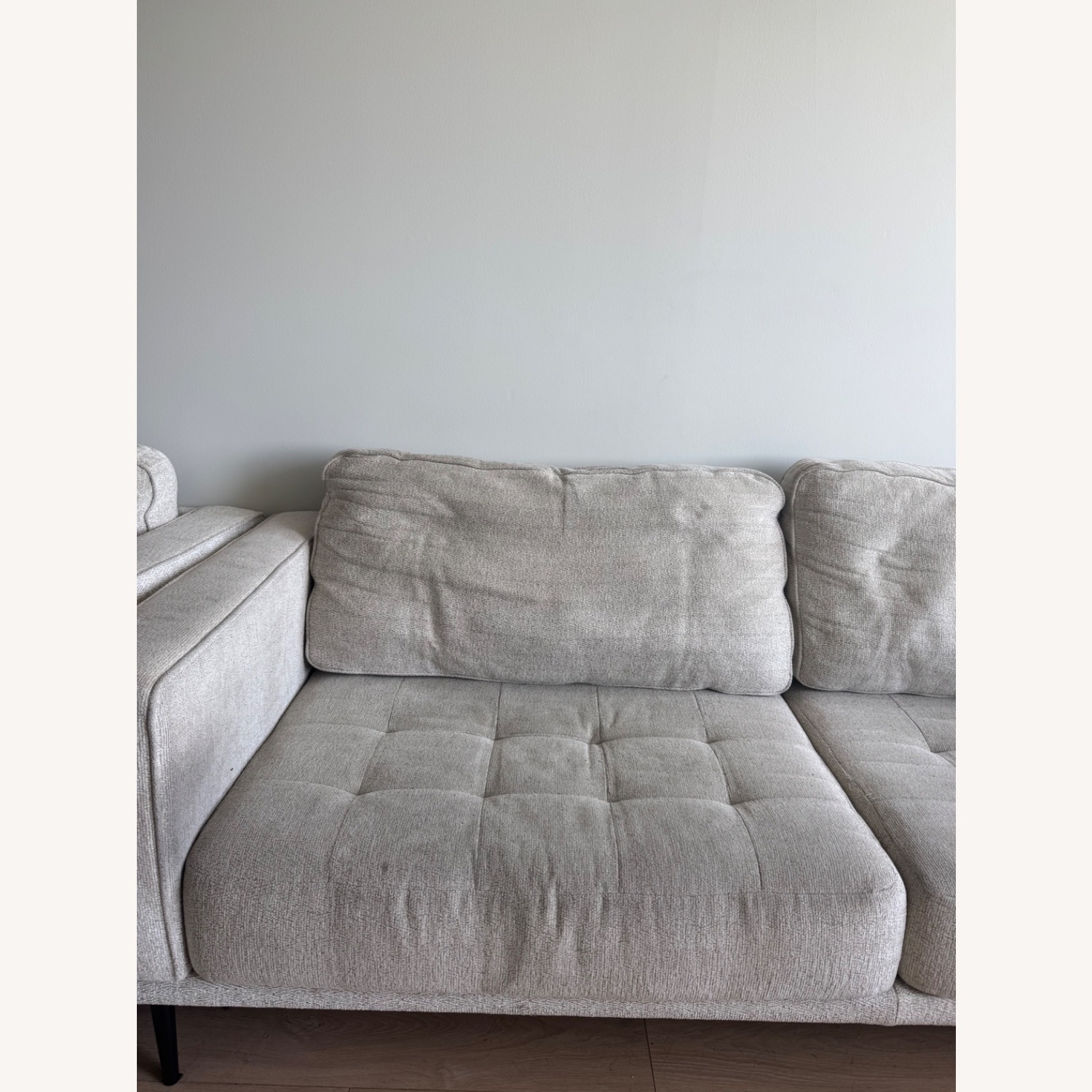 White Fabric Sofa - image-4