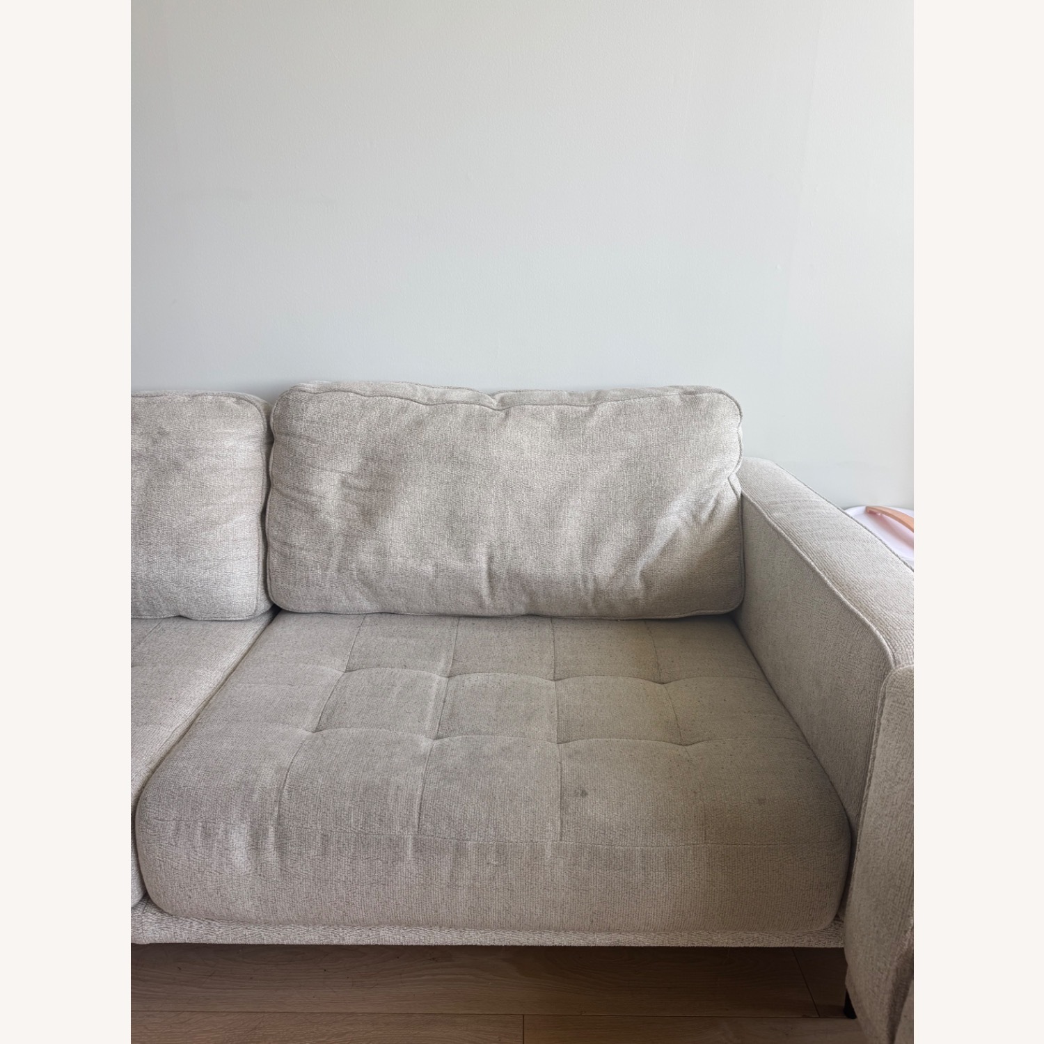 White Fabric Sofa - image-3