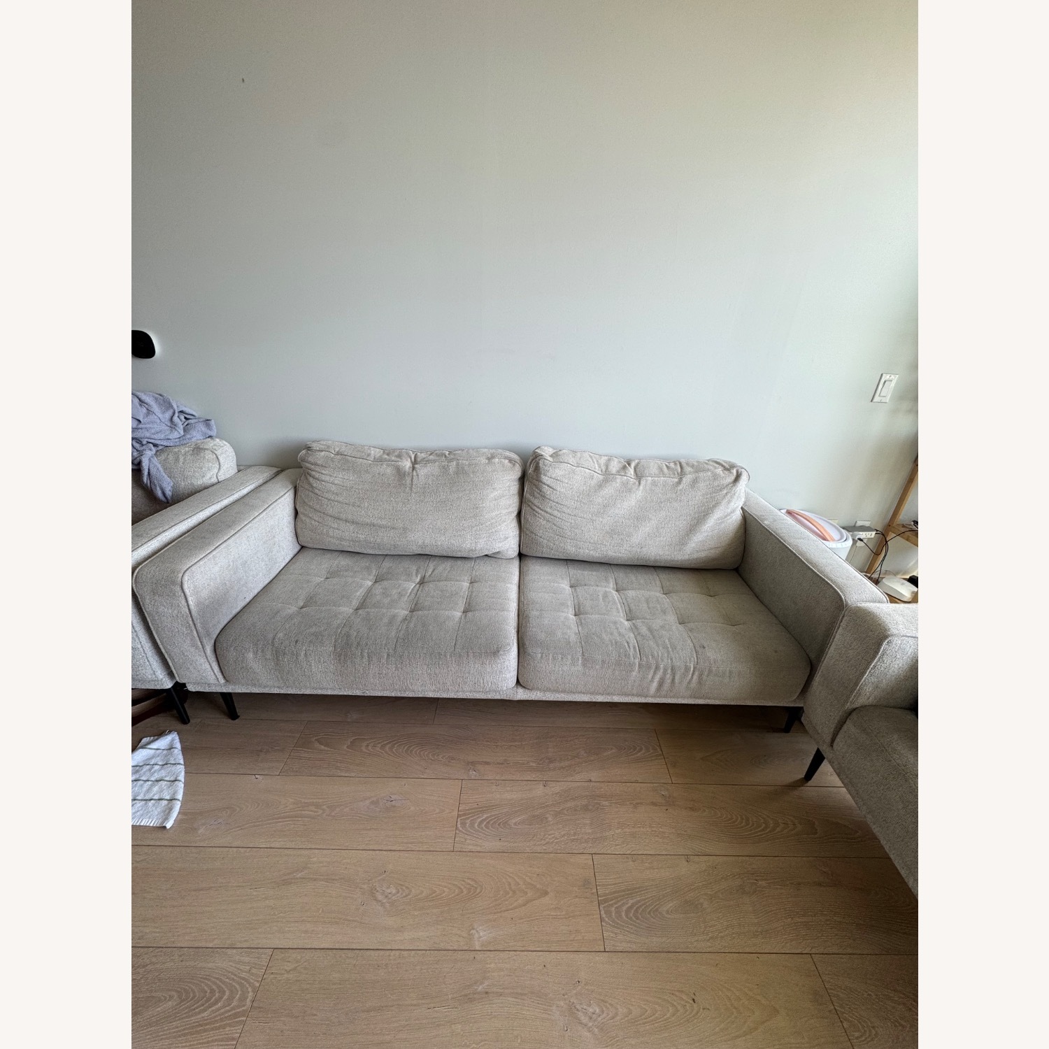 White Fabric Sofa - image-6