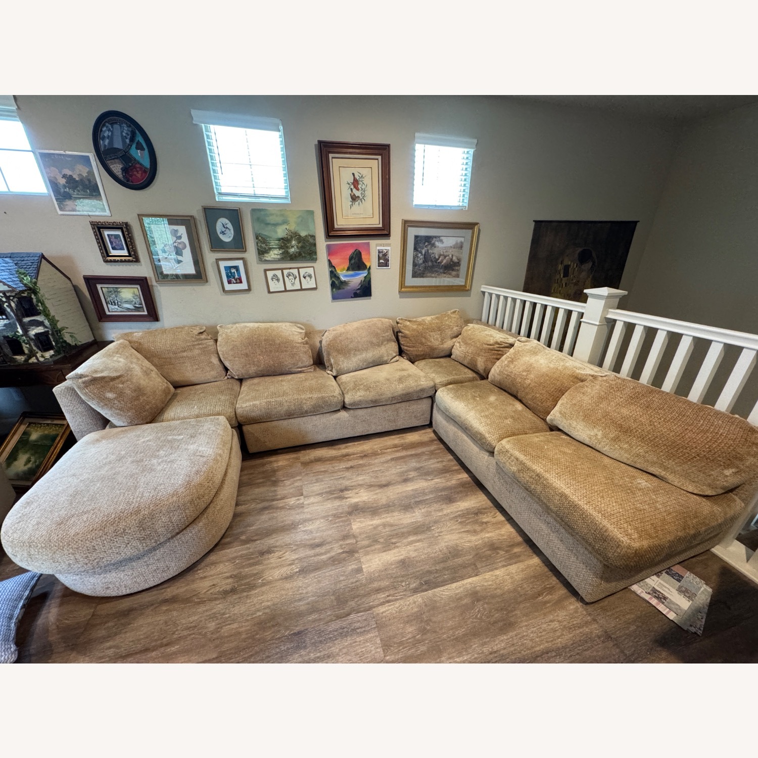 Kreiss Large Luxury Duck Feather Couch - image-1