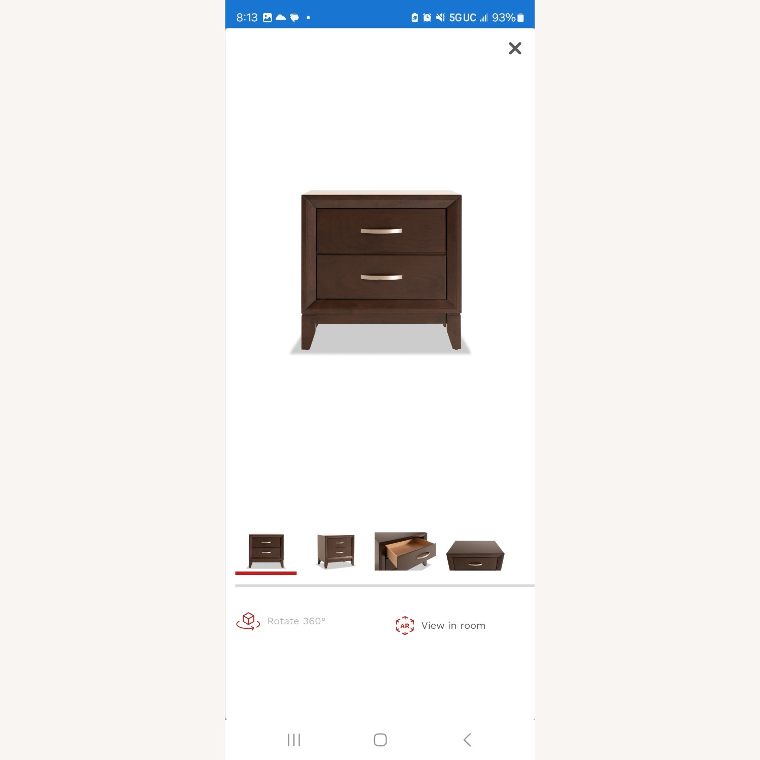 Tremont Espresso 2 Drawer Nightstand - image-1