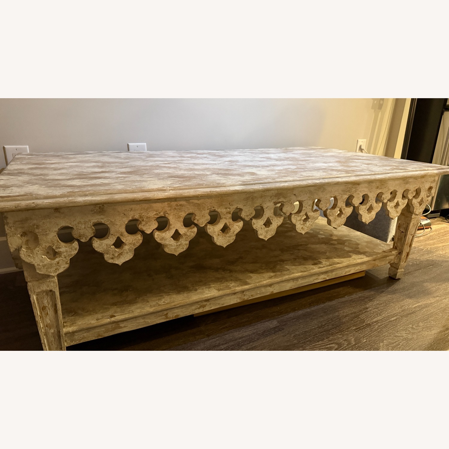 Belgian Apron Wood Coffee Table - image-3