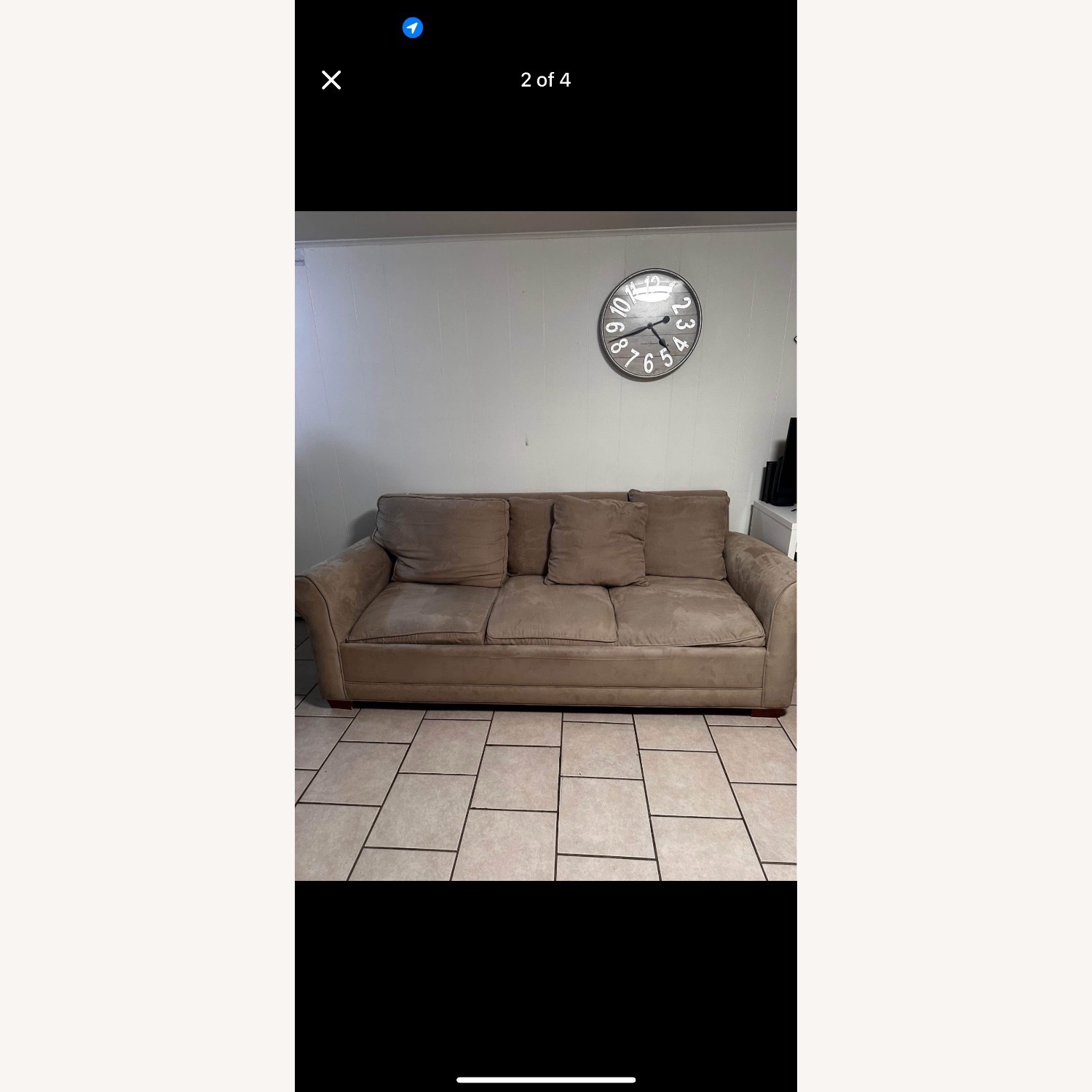 Brown Pullout Couch - image-1