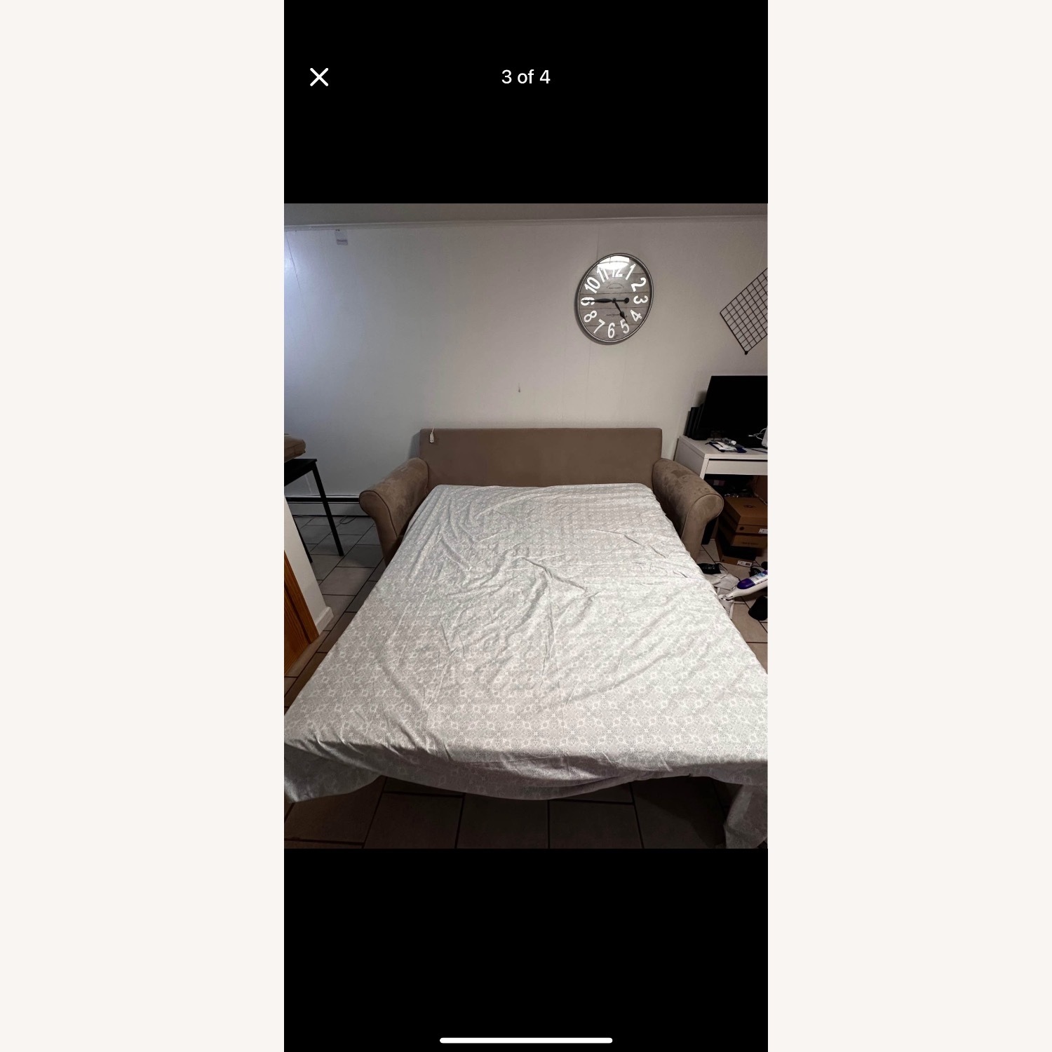 Brown Pullout Couch - image-3