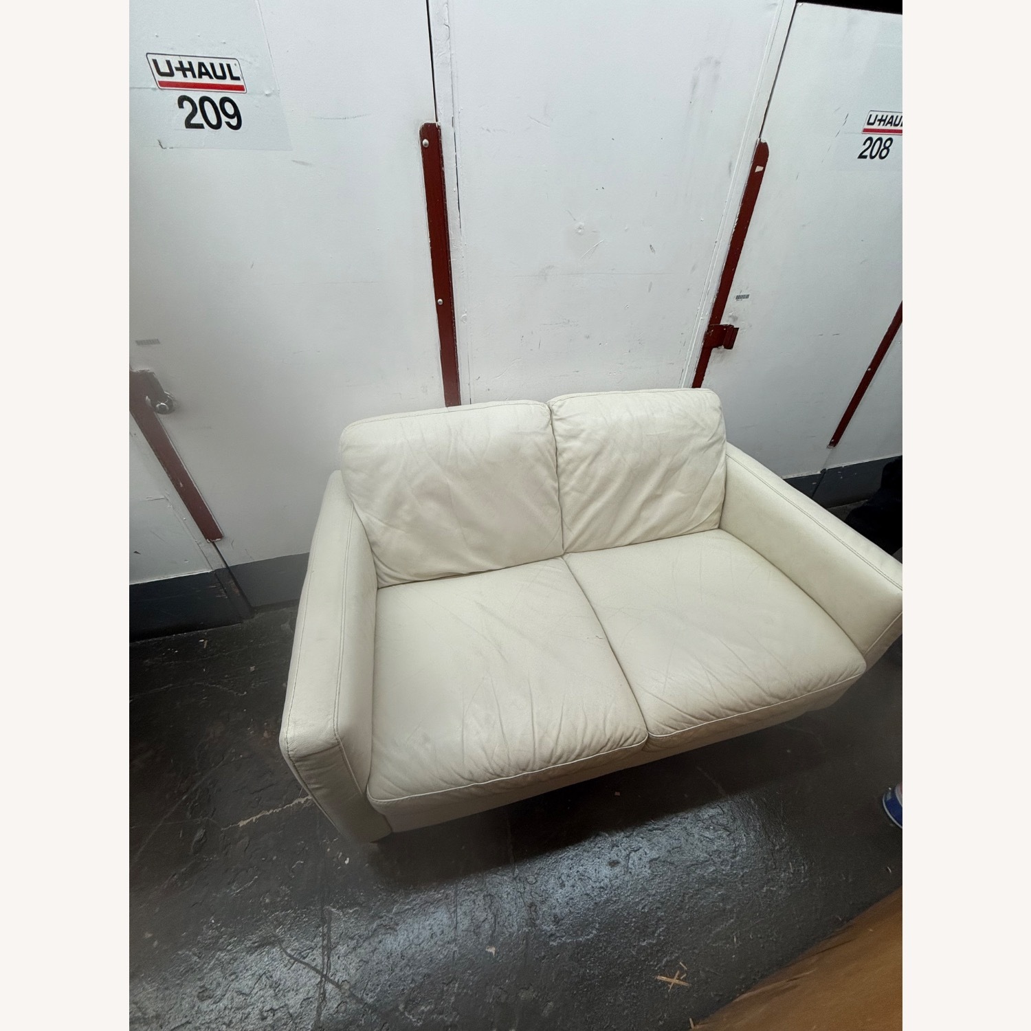 Two Seater White Couch - image-3