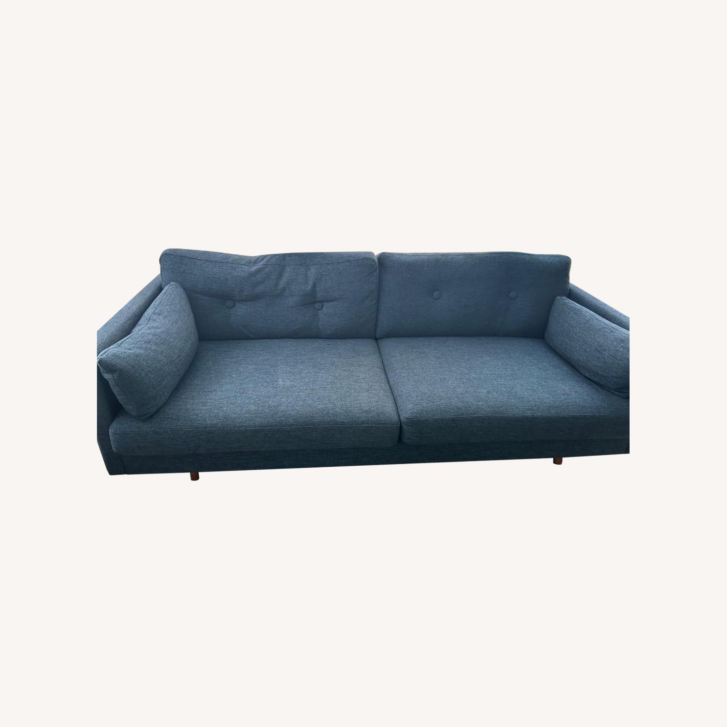 Article Anton 74" Loveseat - Twilight Blue - image-9