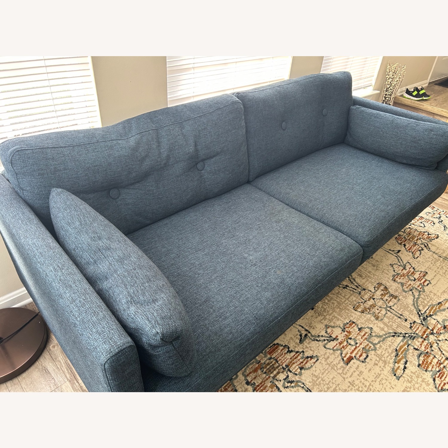 Article Anton 74" Loveseat - Twilight Blue - image-5