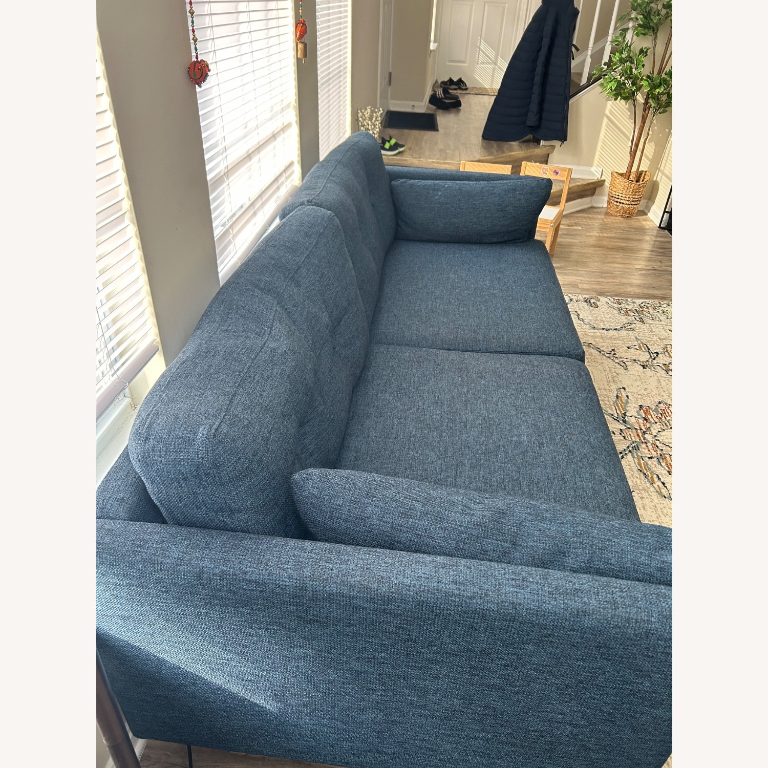 Article Anton 74" Loveseat - Twilight Blue - image-2