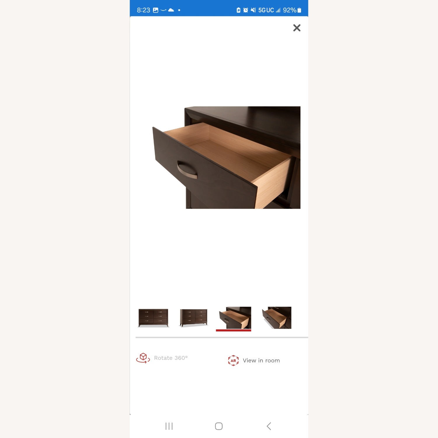 Tremont Espresso 6 Drawer Dresser - image-3