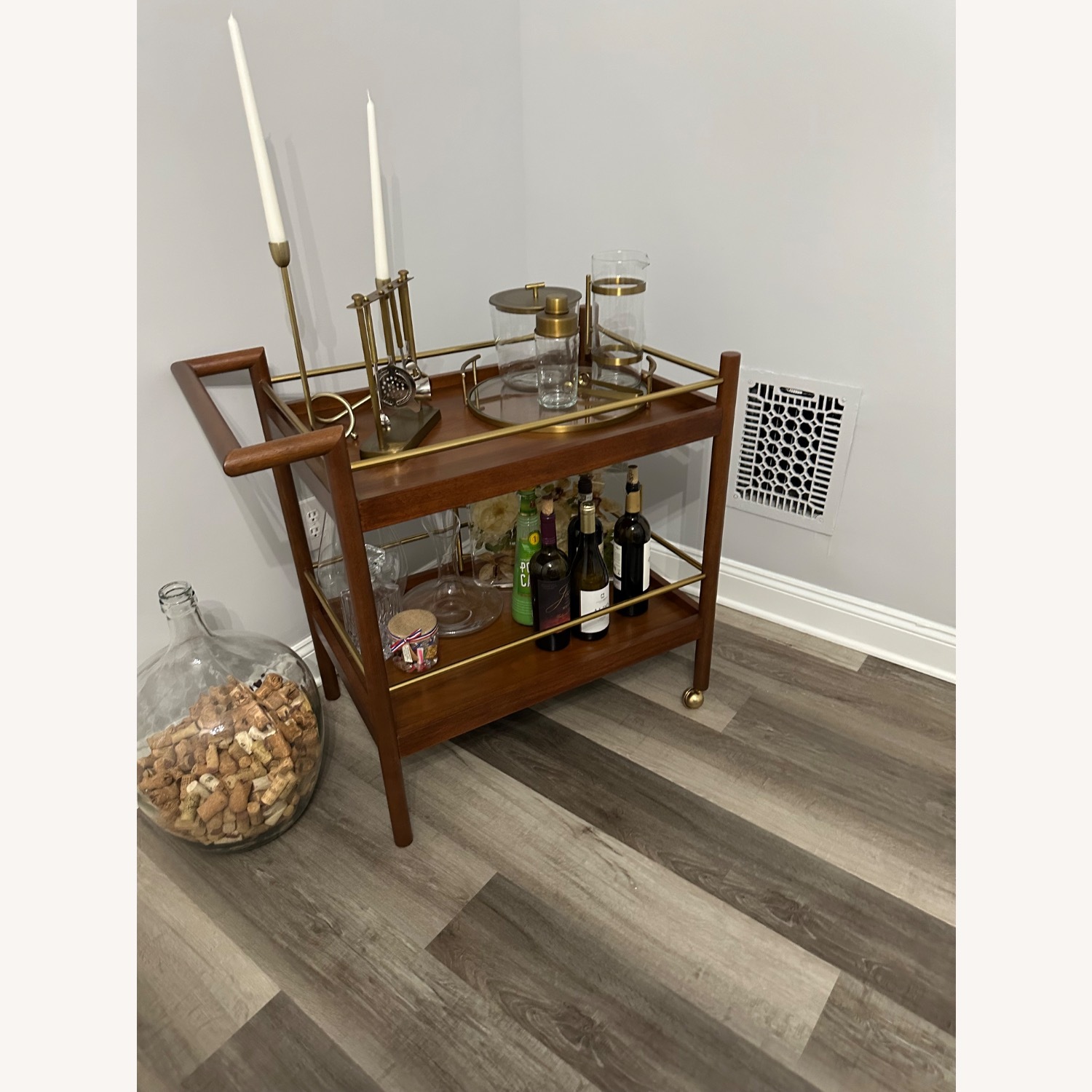West Elm Mid Century Bar Cart - image-1