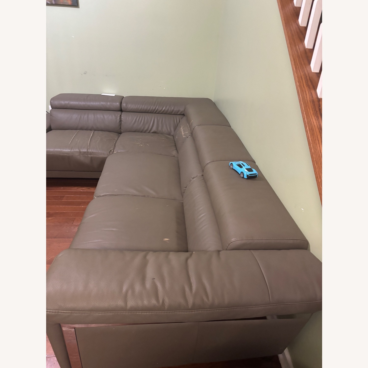 J&M Furniture Sectional Leather Sofa - image-1