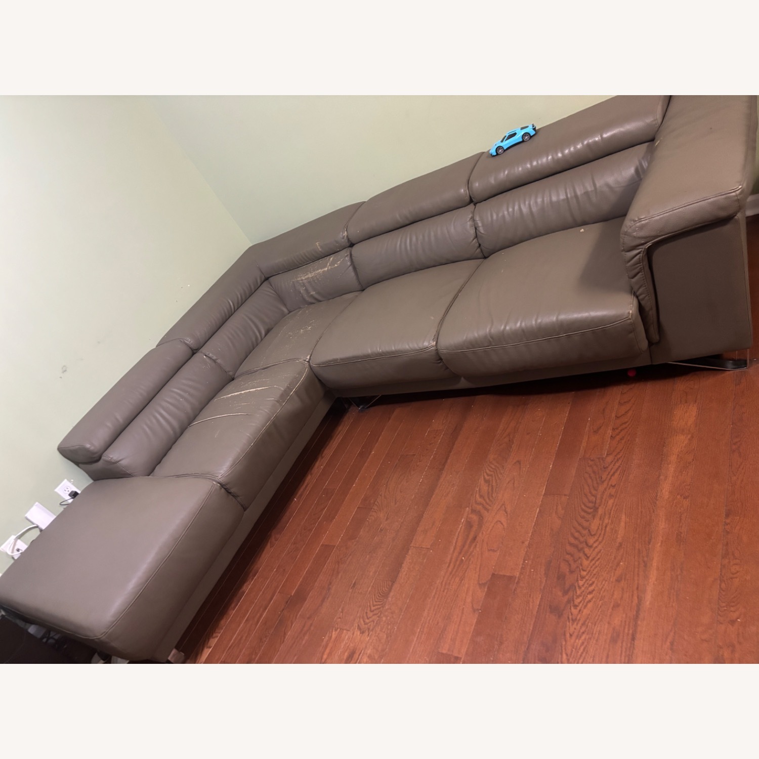 J&M Furniture Sectional Leather Sofa - image-3