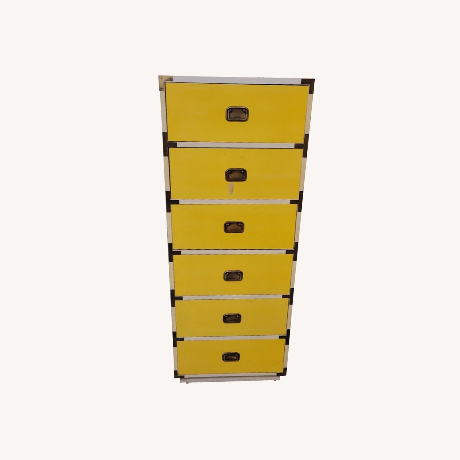 Mid Century Tall 6 Drawer Dresser - image-0