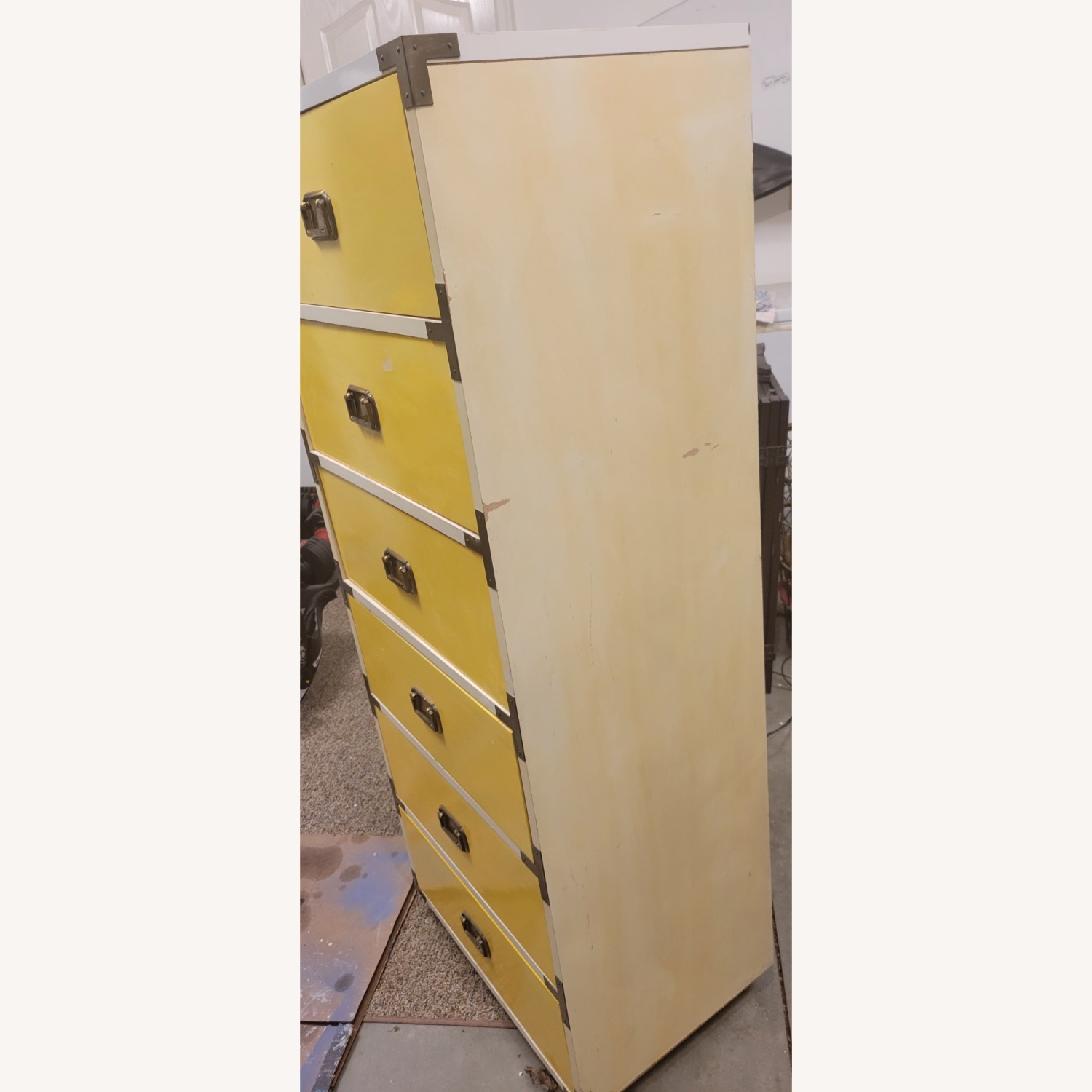 Mid Century Tall 6 Drawer Dresser - image-9