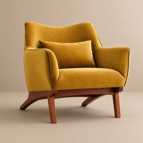 Used Casper Gold Velvet Lounge Chair for sale on AptDeco