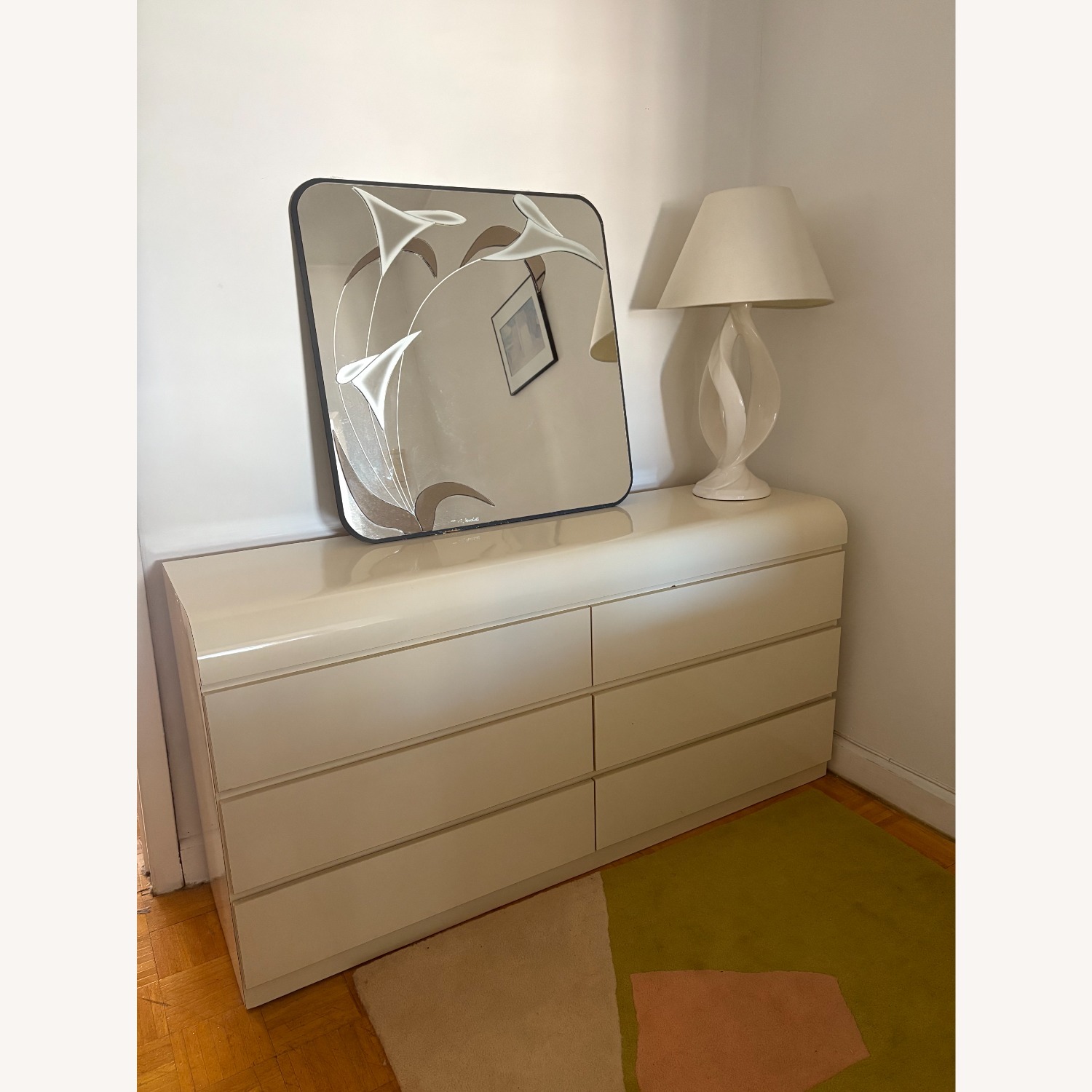 Vintage Cream Laminate Dresser - image-4