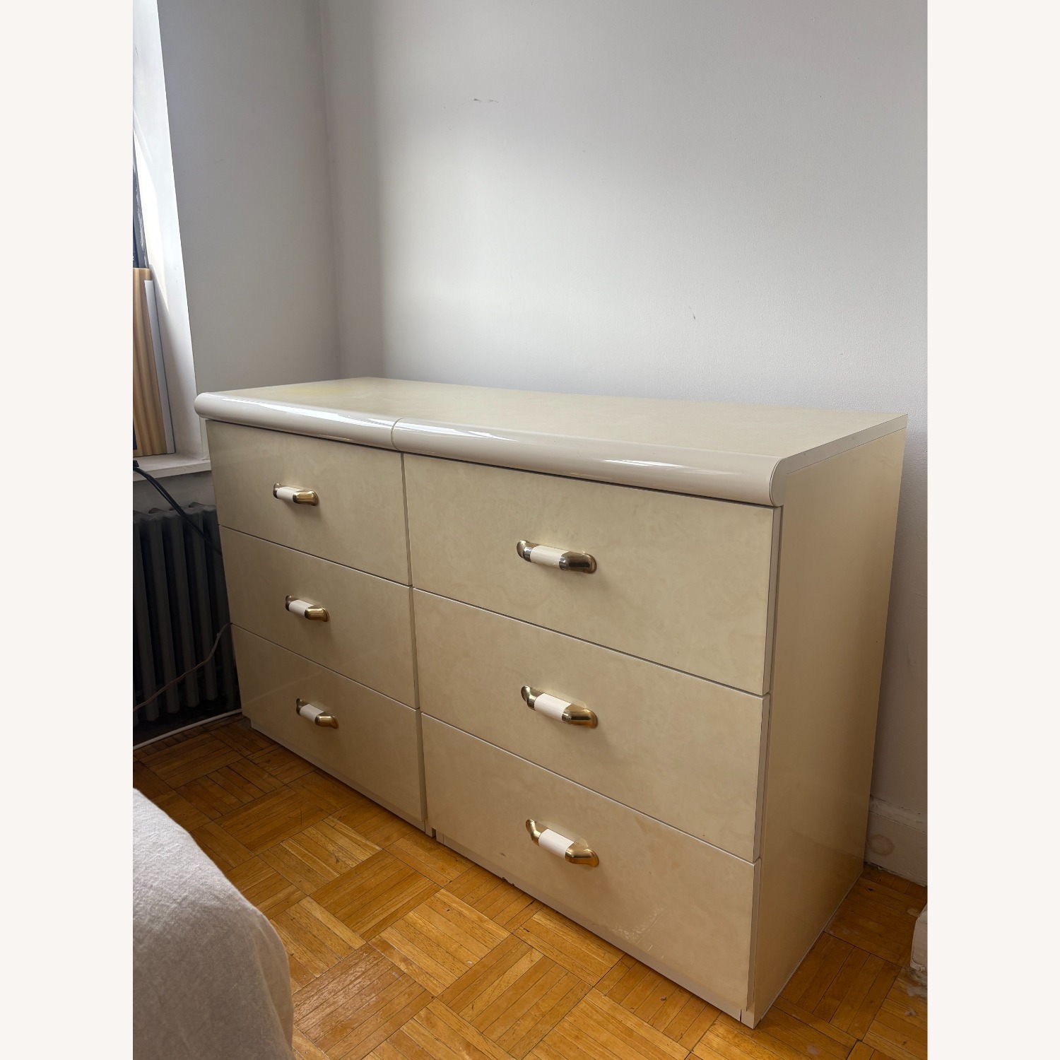 White Laminate Italian-Made Drawers - image-1