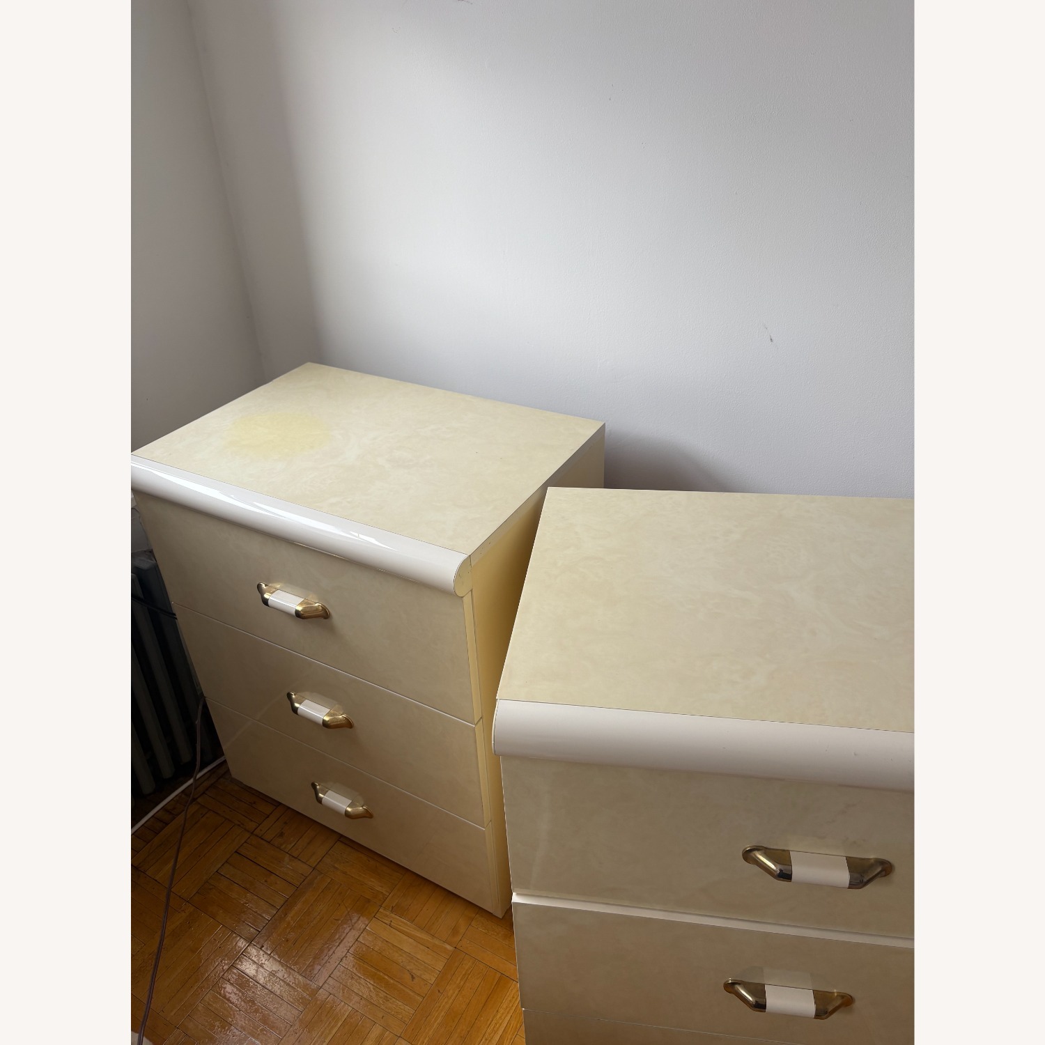 White Laminate Italian-Made Drawers - image-3