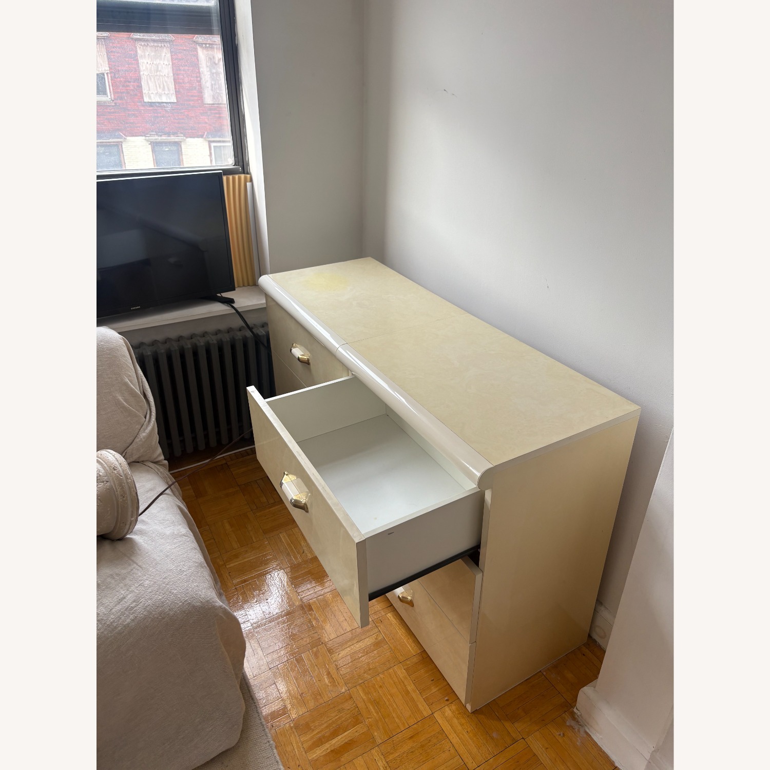 White Laminate Italian-Made Drawers - image-2