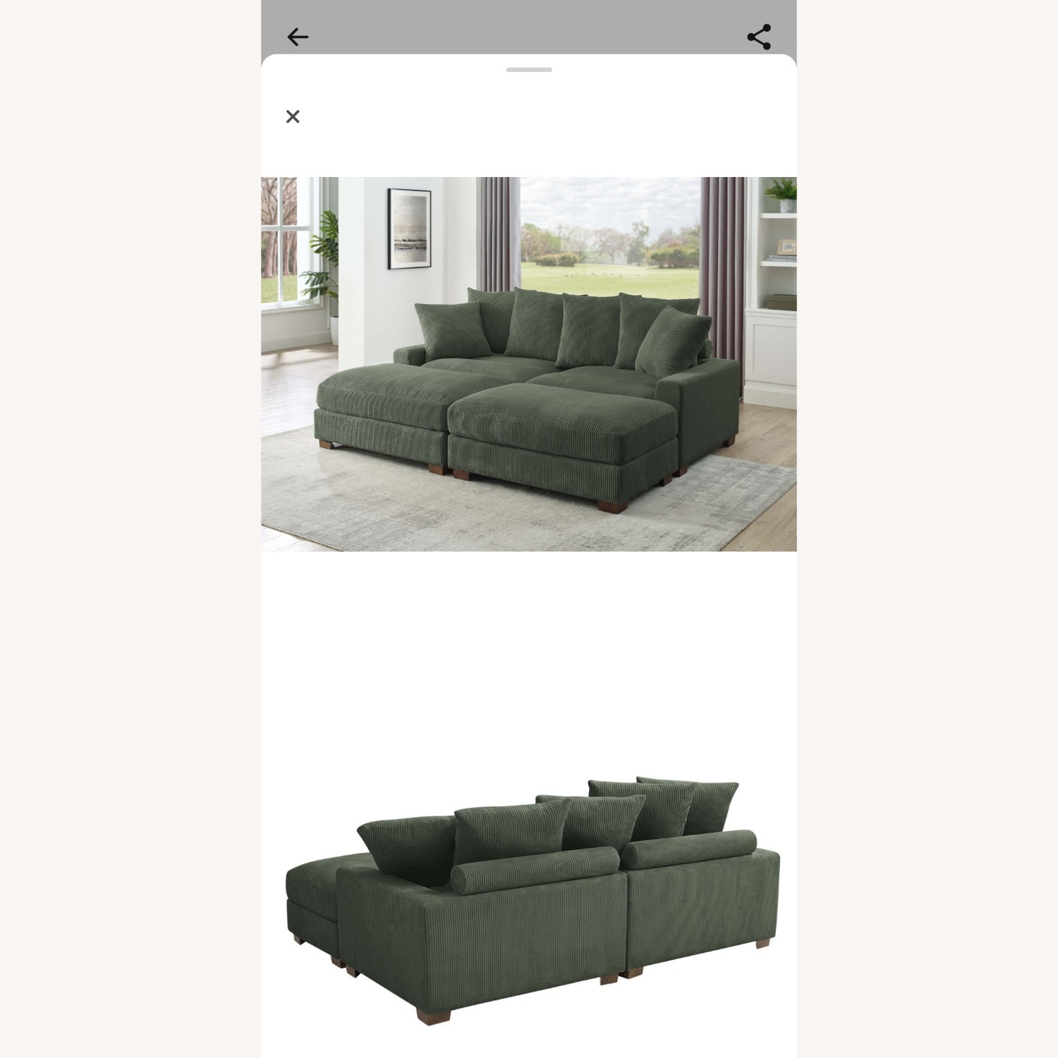 Wayfair Arzuaga 4 piece Couch - image-4