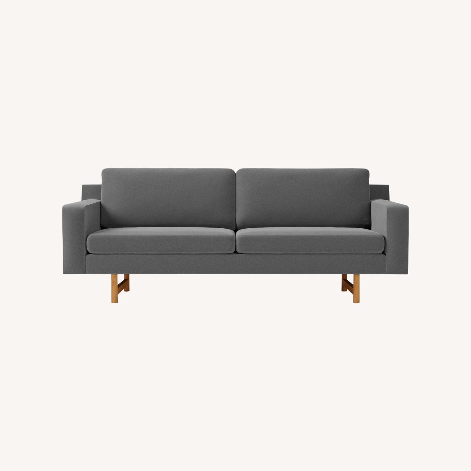 West Elm Eddy 82" Sofa, Performance Velvet, Shadow - image-0