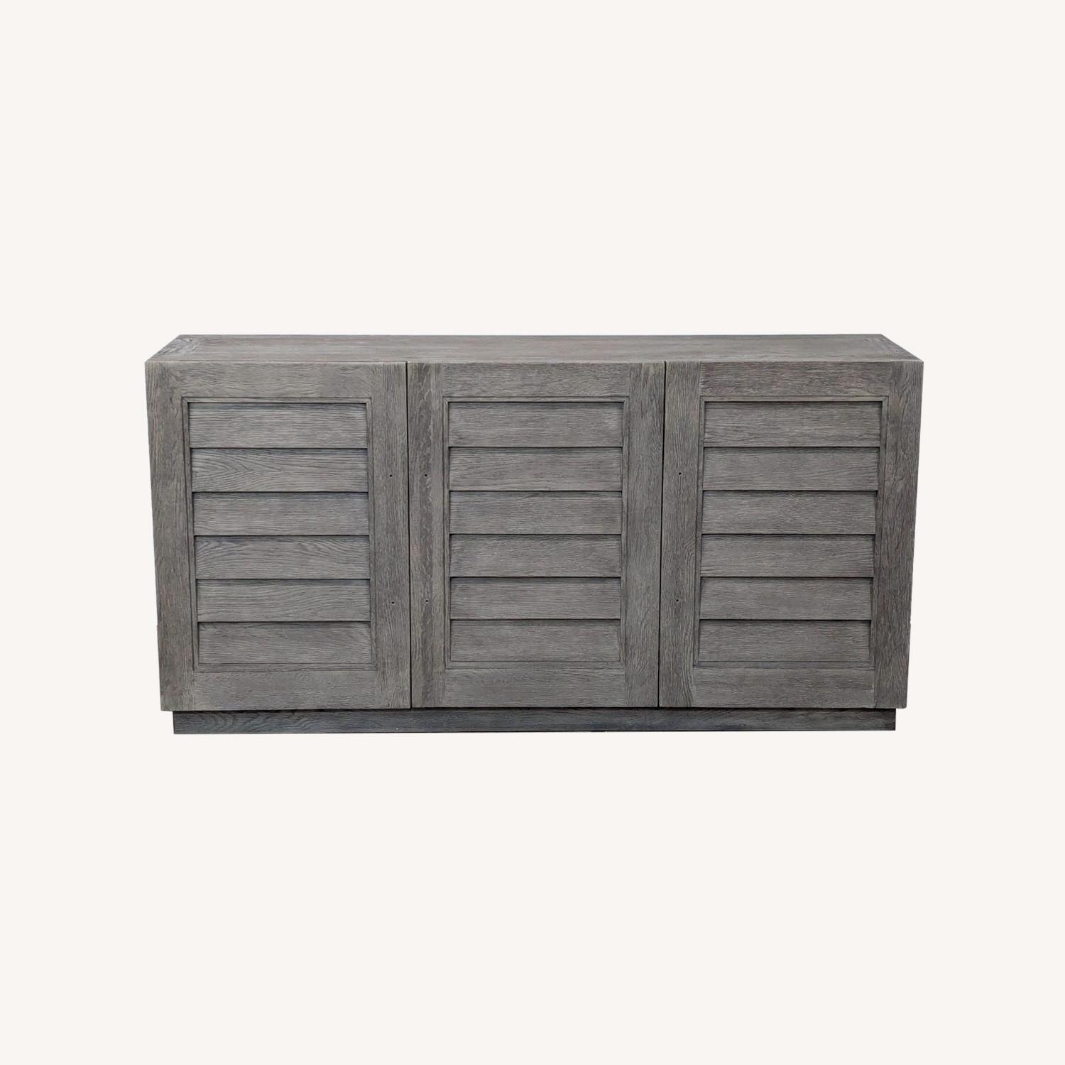 Restoration Hardware Credenza with Louvered Doors - image-0