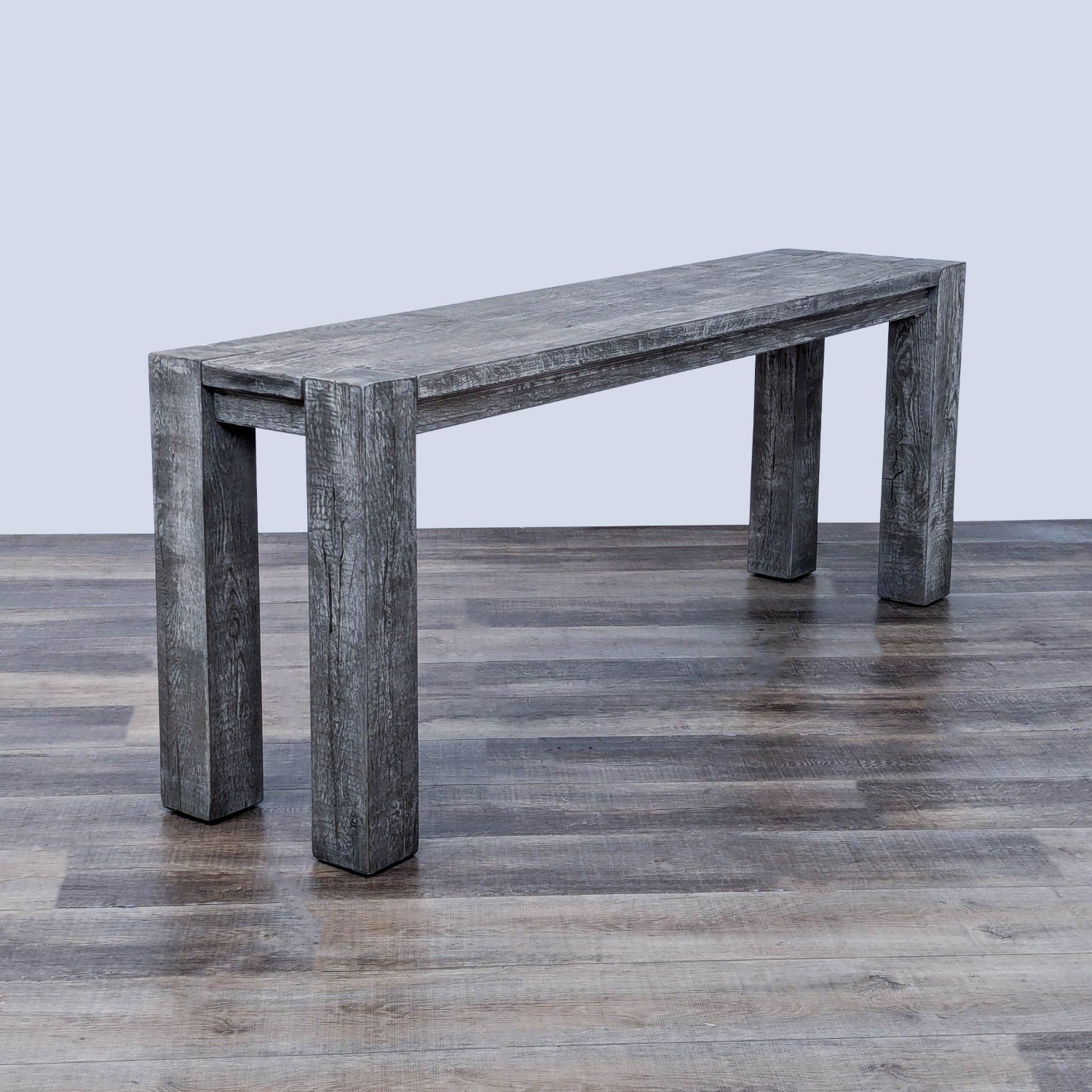 Restoration Hardware Reclaimed Oak Console Table - image-2