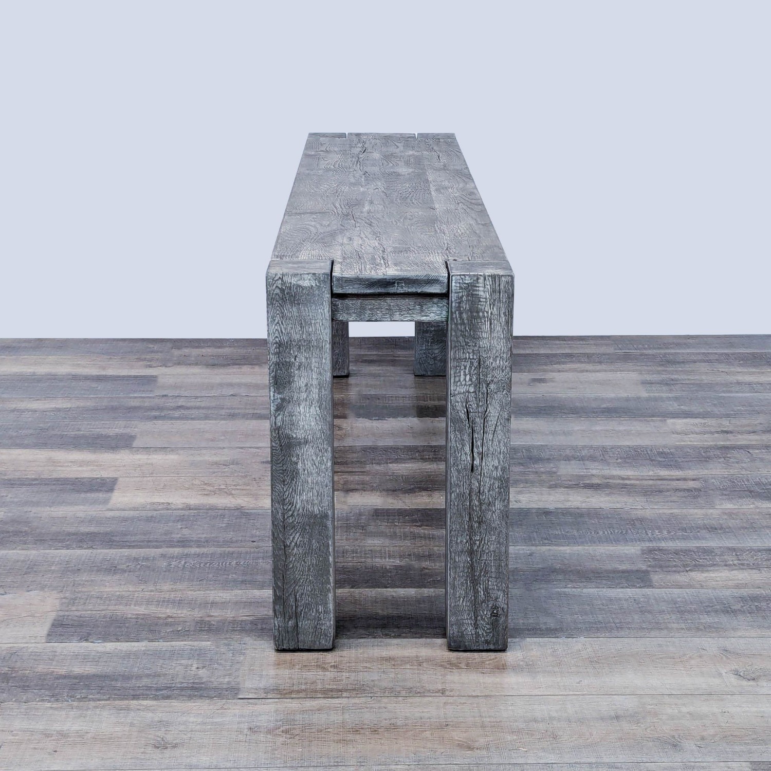 Restoration Hardware Reclaimed Oak Console Table - image-3