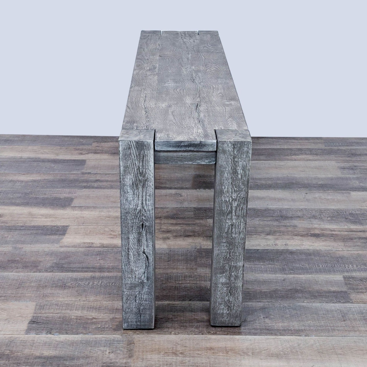 Restoration Hardware Reclaimed Oak Console Table - image-4