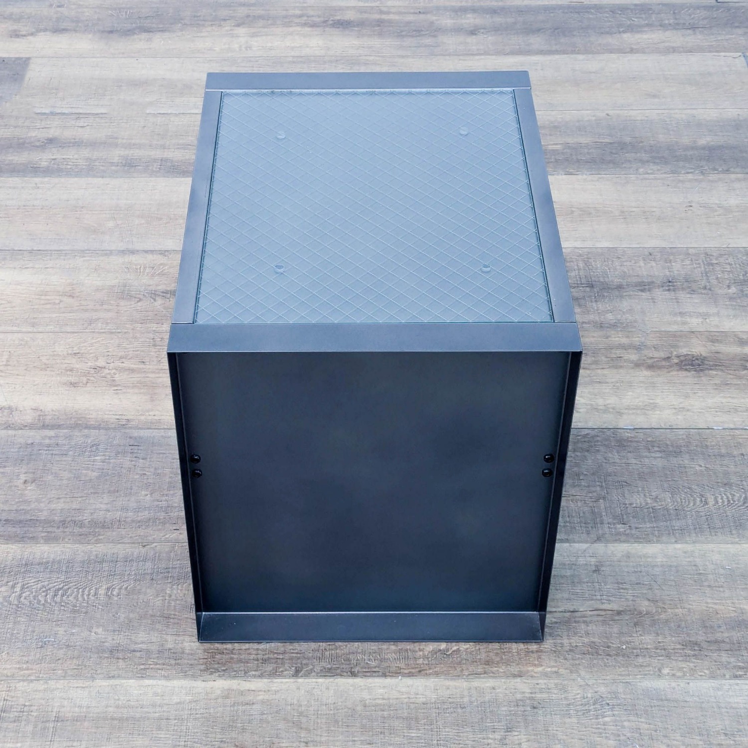 CB2 Metal End Table with Shelf - image-7