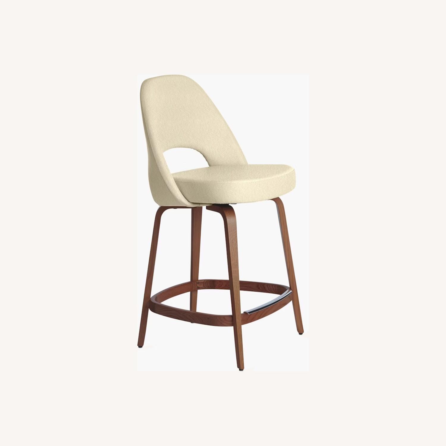 Velvet Saarinen Executive Stool - image-0