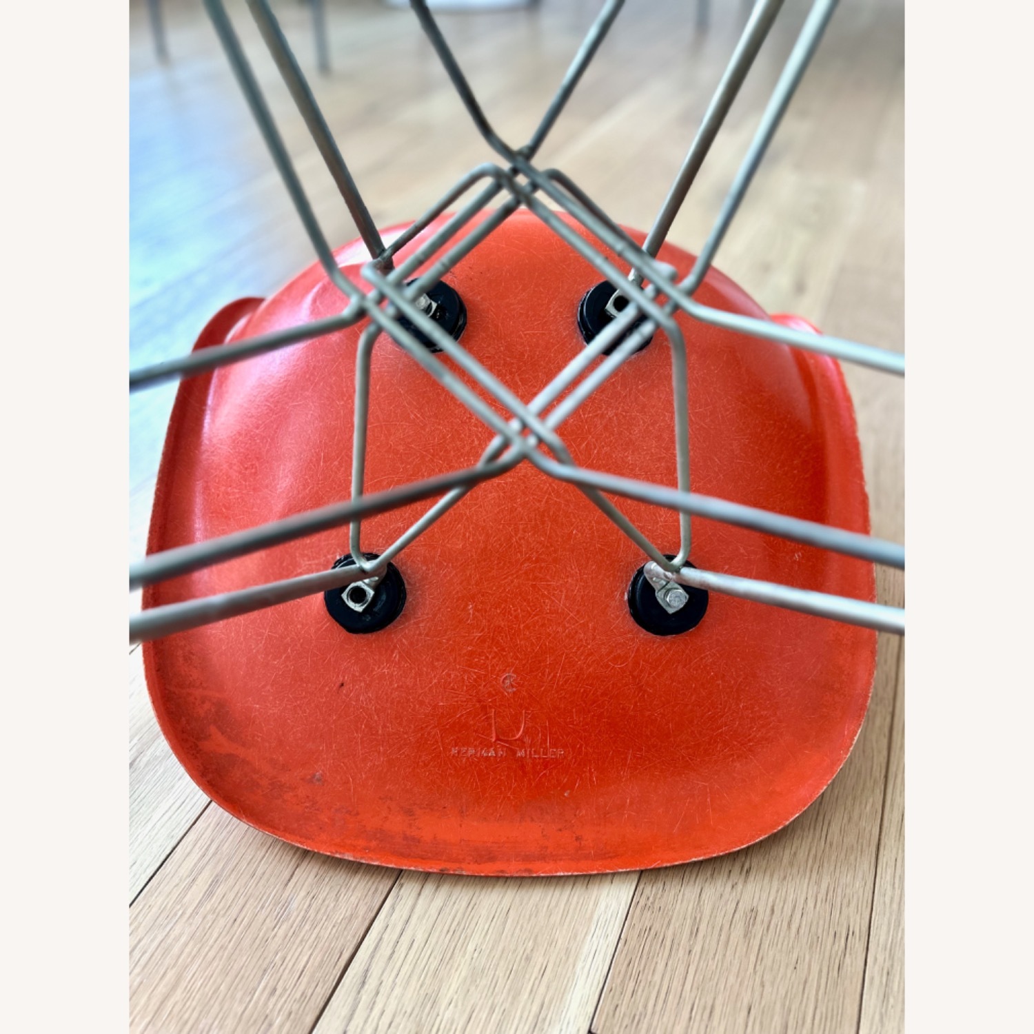 Original Orange Eames Eiffel Fiberglass Chair - image-5