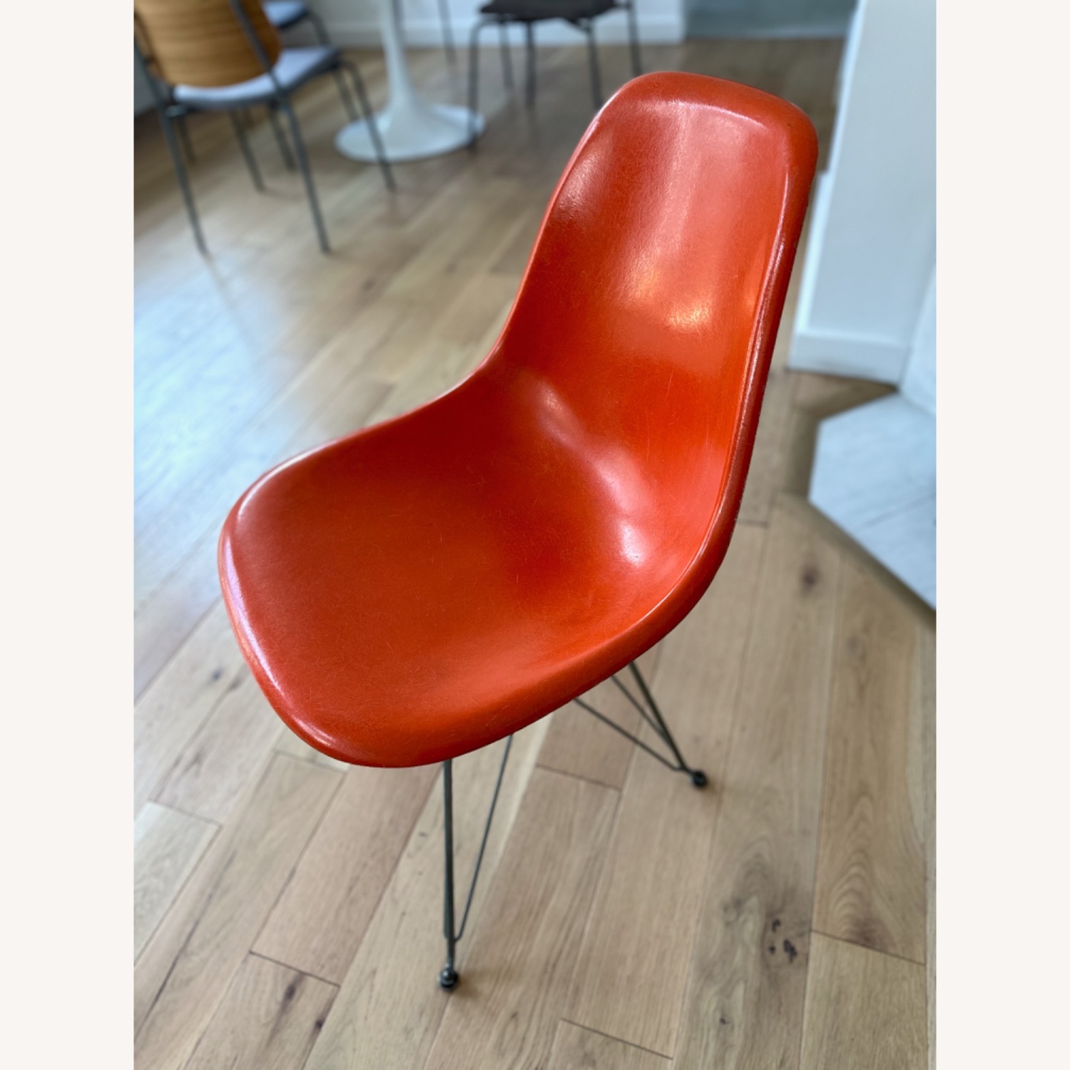 Original Orange Eames Eiffel Fiberglass Chair - image-1