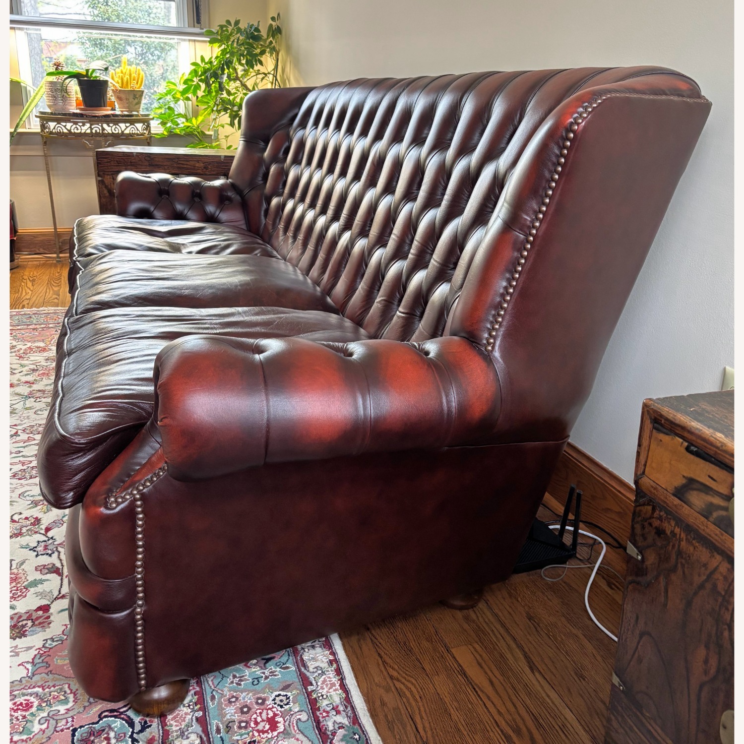 Fleming Howland Chesterfield Leather Sofa - image-2