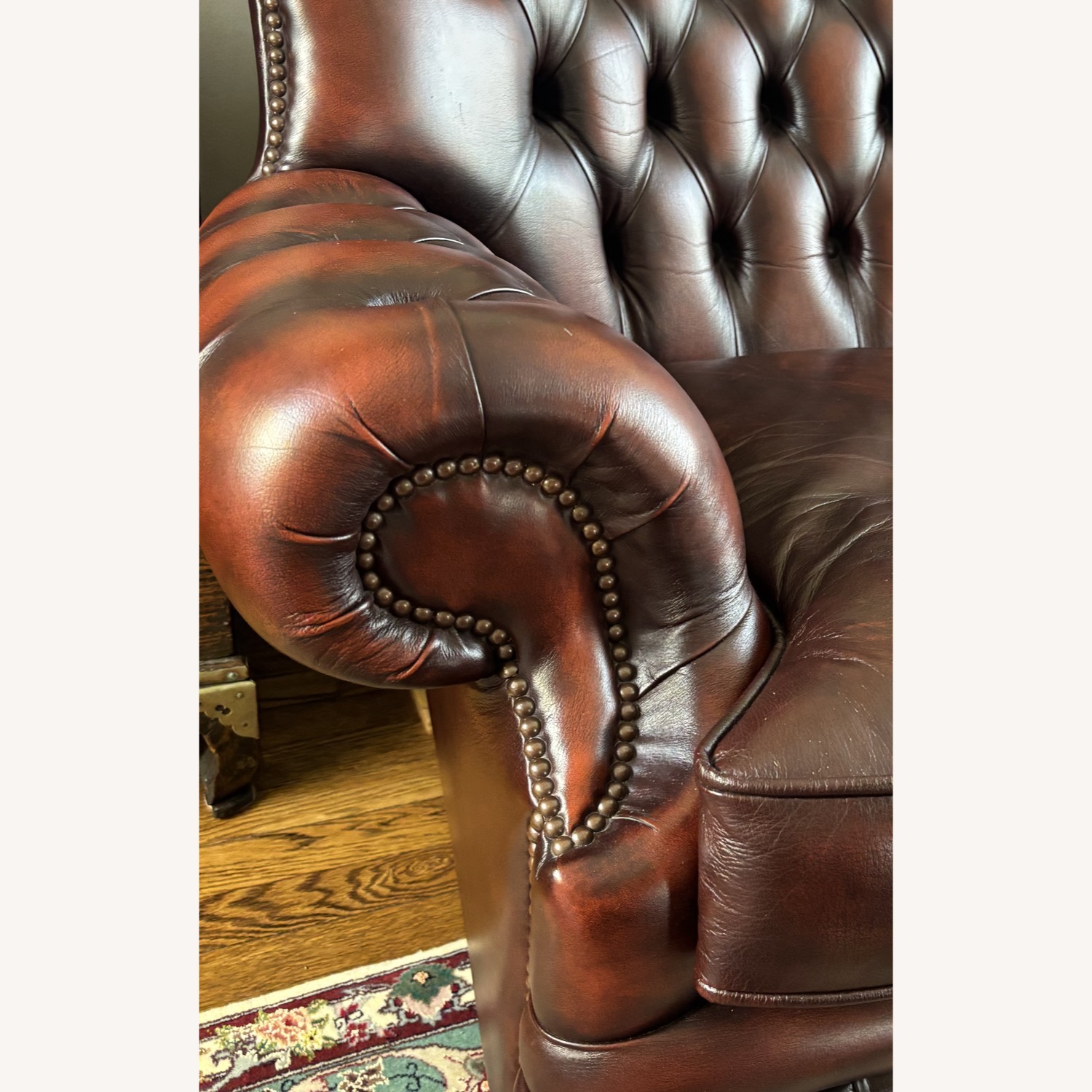Fleming Howland Chesterfield Leather Sofa - image-5