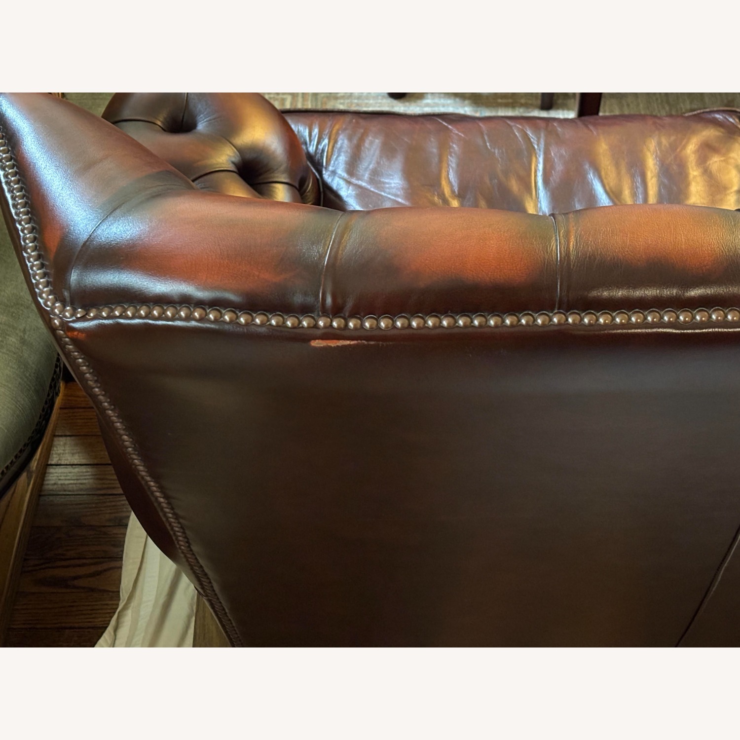 Fleming Howland Chesterfield Leather Sofa - image-6