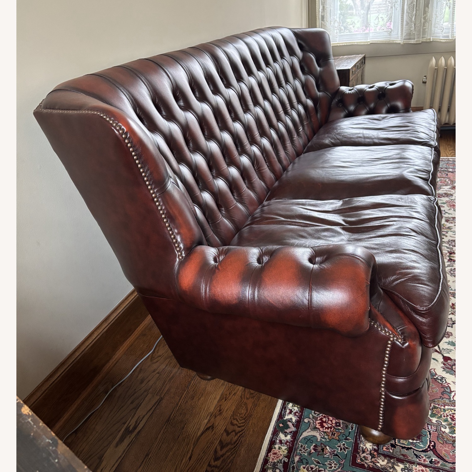 Fleming Howland Chesterfield Leather Sofa - image-3