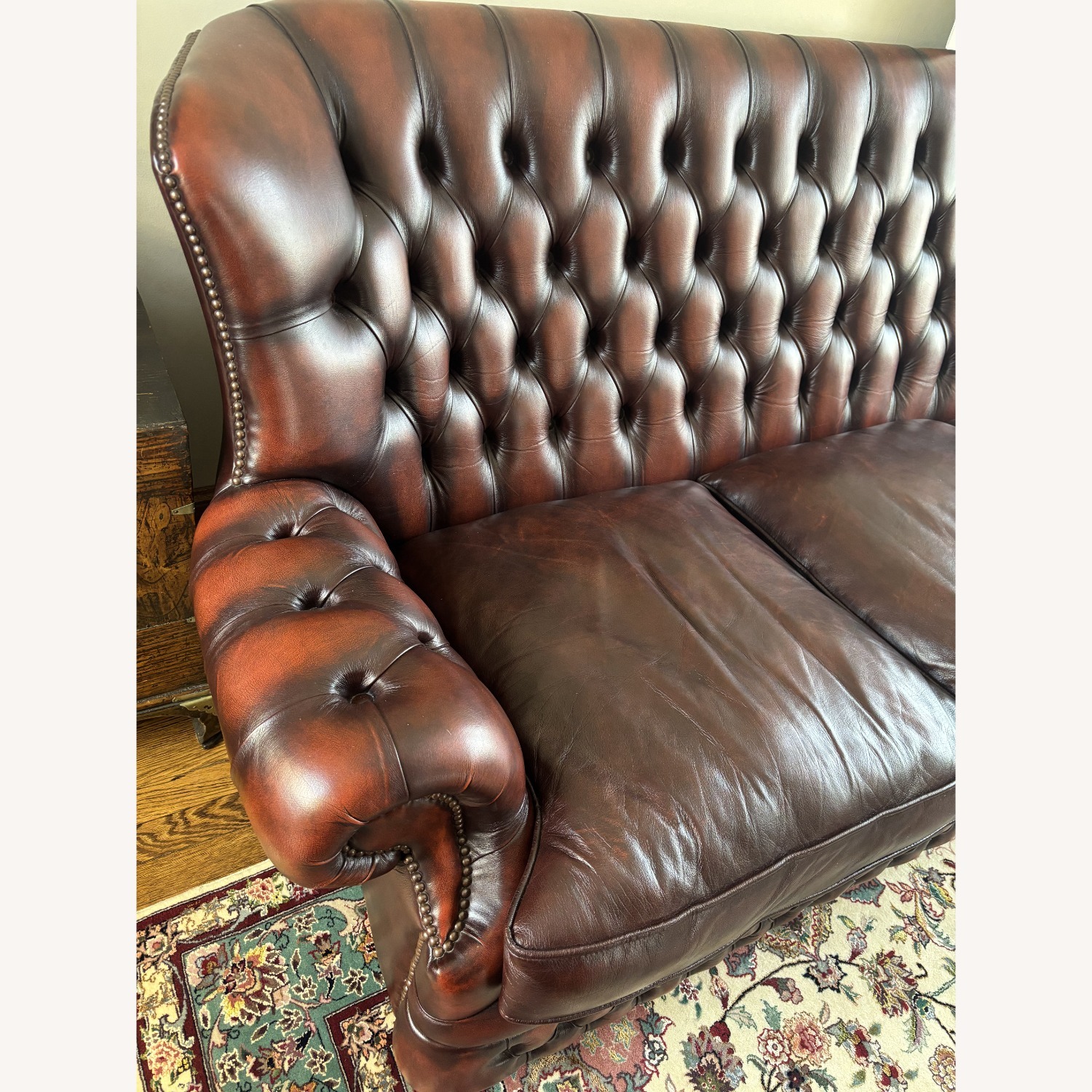 Fleming Howland Chesterfield Leather Sofa - image-4