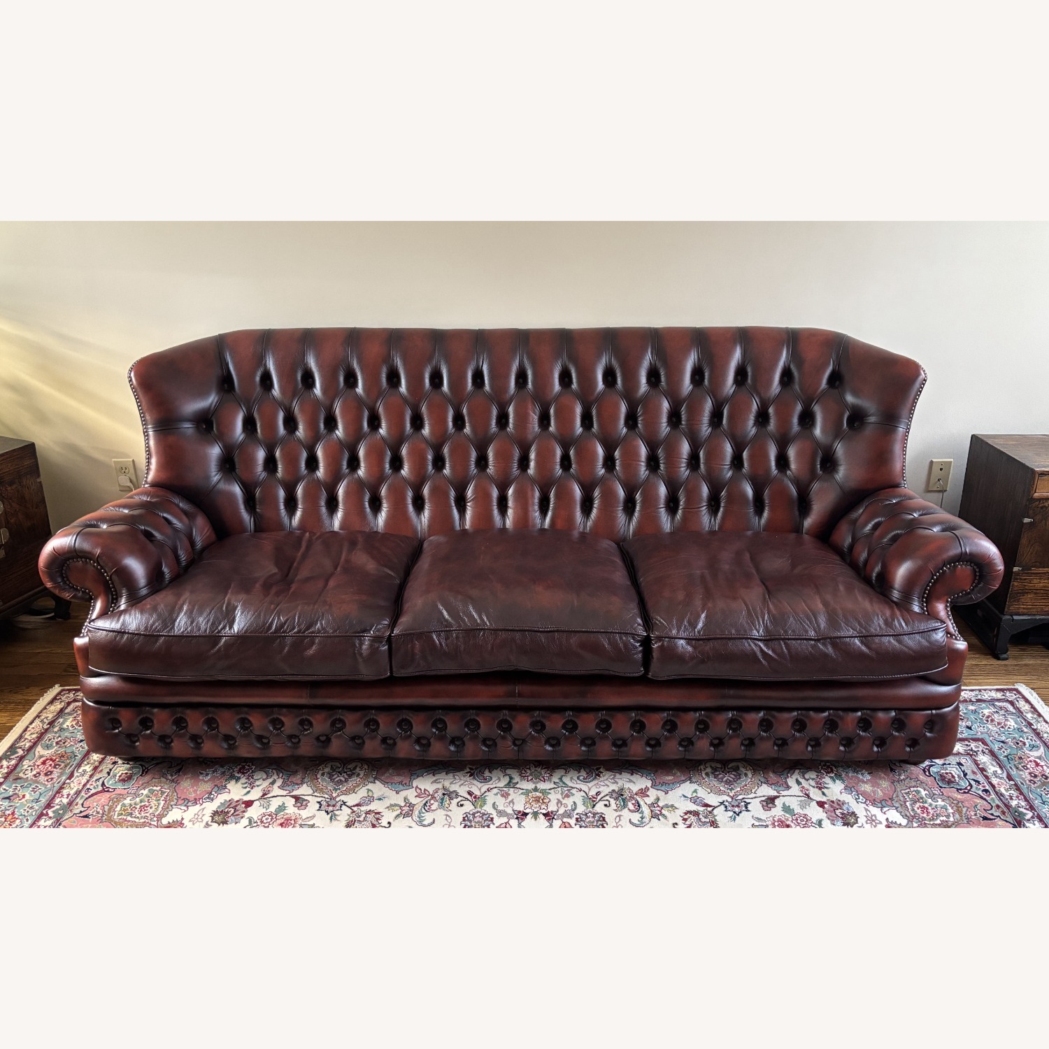 Fleming Howland Chesterfield Leather Sofa - image-1